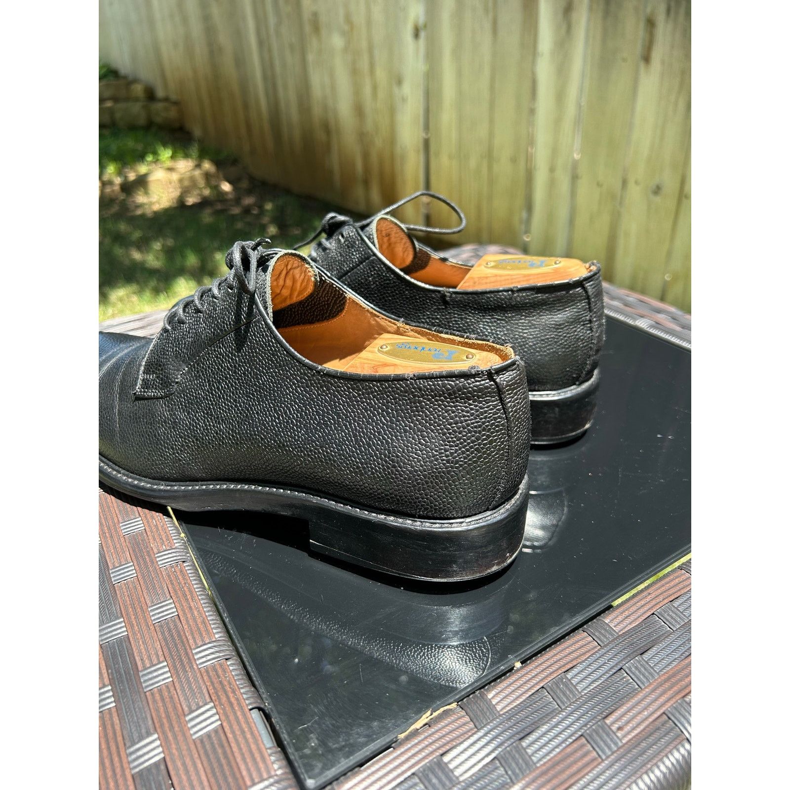 Rider Boot Co. Rider Boot Co. Plain-Toe Derby Oxford Black Pebble Grain Size US 9 / EU 42 - 7 Thumbnail