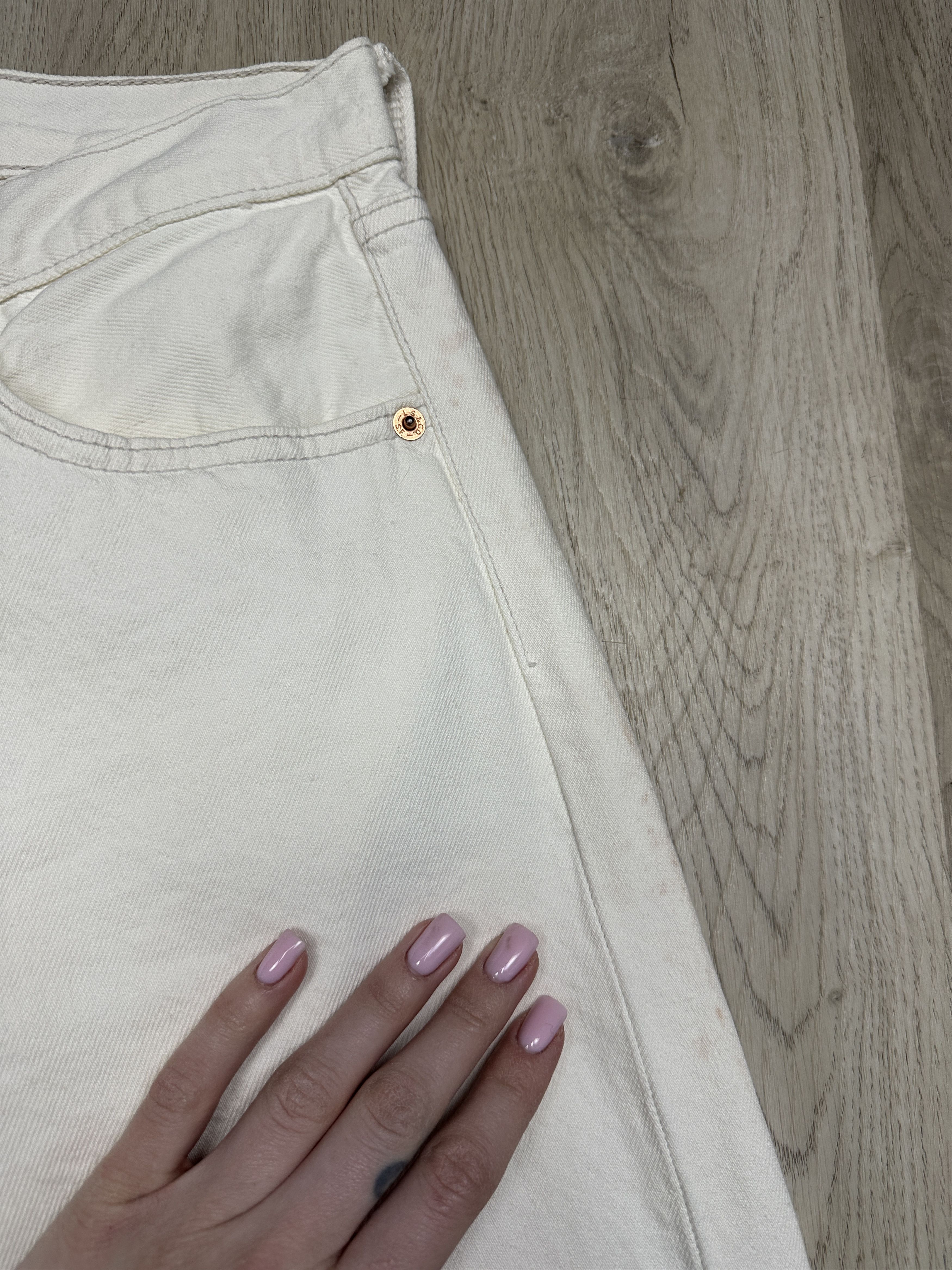 Levi's Levi's 501 90s Vintage White Denim Pants Jeans Size US 34 / EU 50 - 7 Thumbnail
