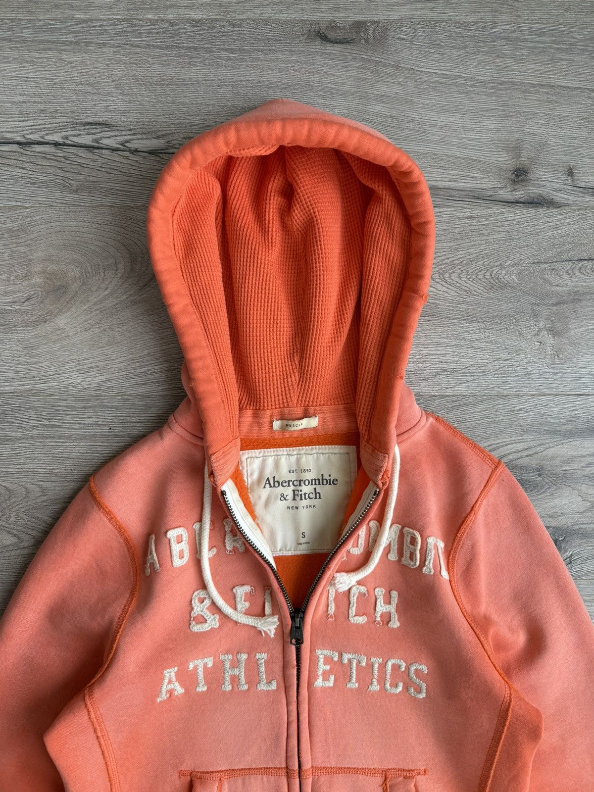 Abercrombie & Fitch LGB style Distressed Faded Hoodie