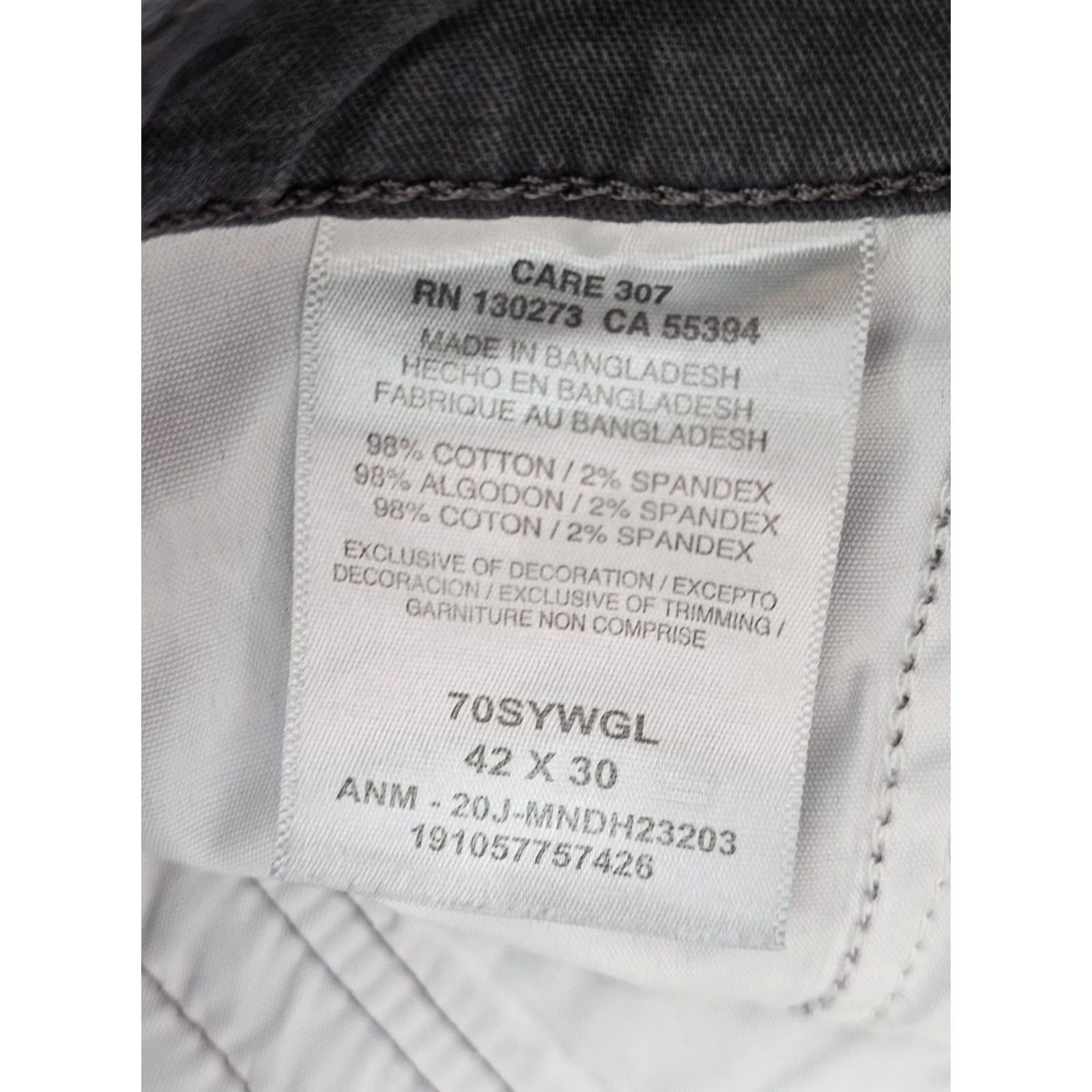 Wrangler Wrangler Cargo Pants Men Regular Taper Camouflage 42x30 90s Y2K EUC Army Hipster Vintage Style Cargo Pocket Cotton Gray Size US 42 / EU 58 - 7 Thumbnail