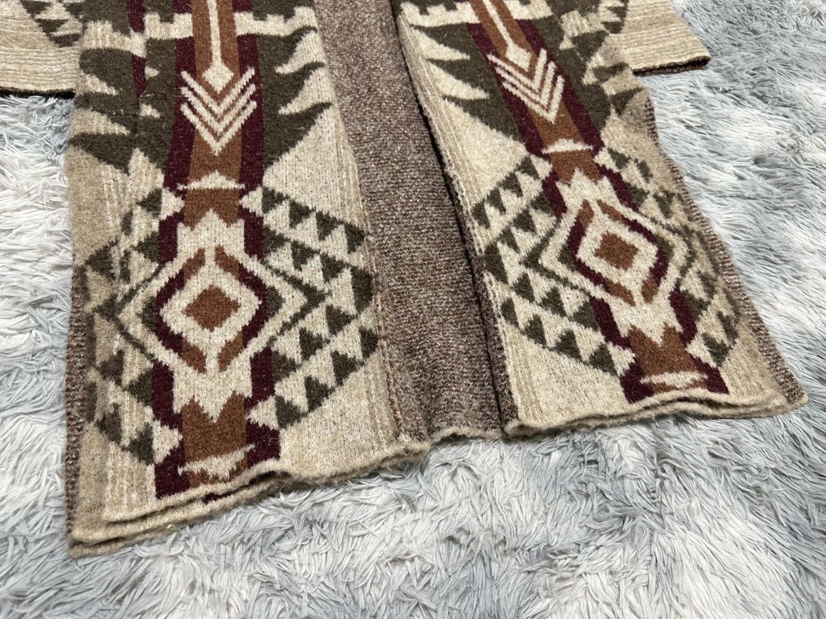GOA 🔥Y2K Archived Goa Aztec Long Cardigan Shawl Collar Size US XL / EU 56 / 4 - 4 Thumbnail