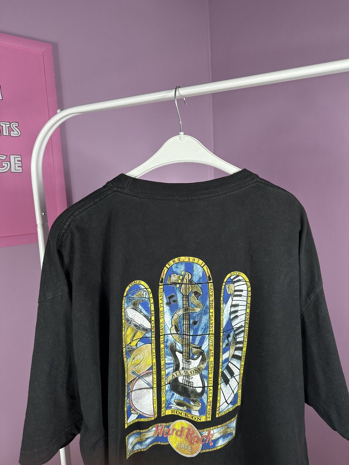 Hard Rock Cafe Hard Rock Cafe Rome Vintage 90s T Shirt Promo Distressed Size US XXL / EU 58 / 5 - 18 Thumbnail