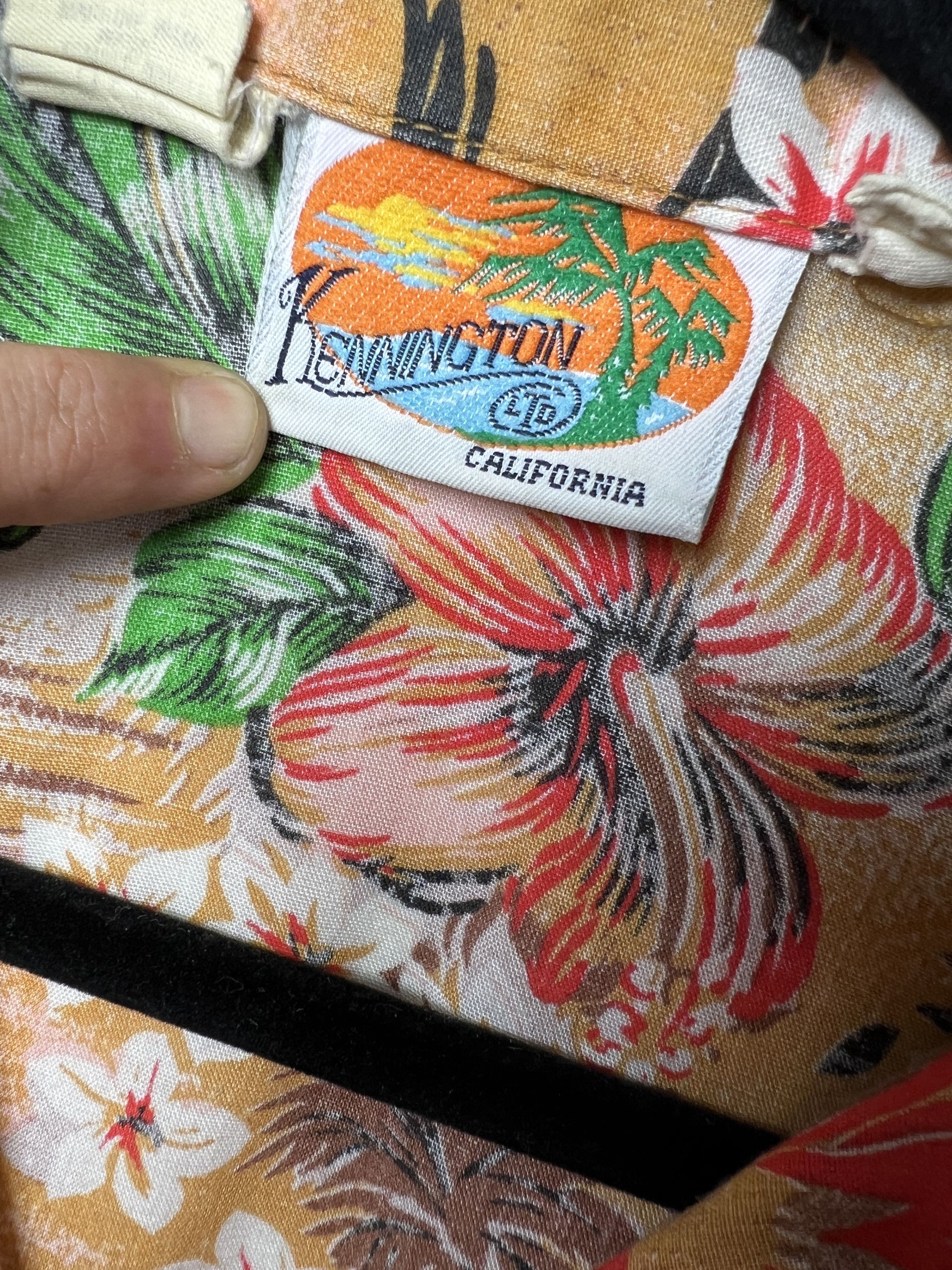 Kennington Ltd. × Vintage Vintage 70's Kennington California Hawaiian Print Button Up Size US M / EU 48-50 / 2 - 5 Thumbnail