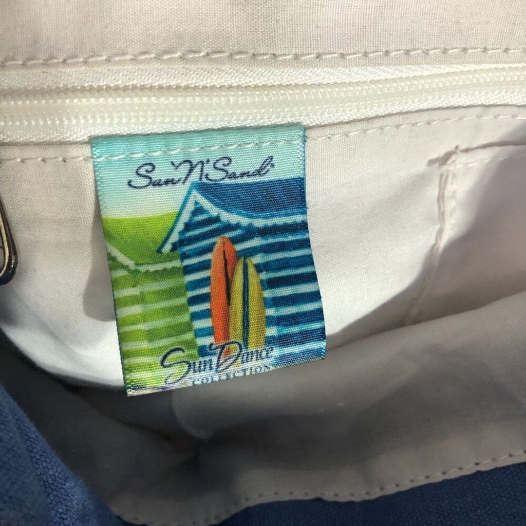 Vintage Beach cotton backpack blue anchor sailor's knot racing flags Size ONE SIZE - 9 Thumbnail