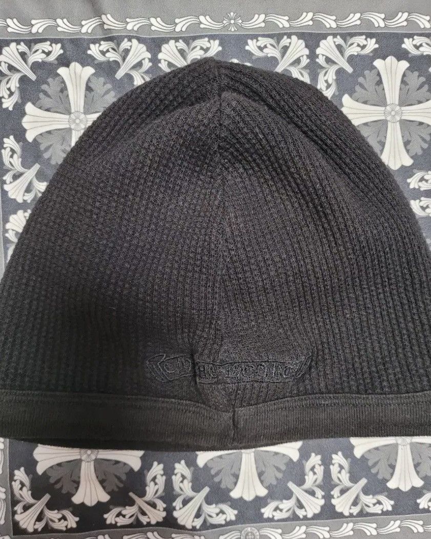 Chrome Hearts Chrome Hearts Cross Patch Waffle Beanie Size ONE SIZE - 2 Thumbnail
