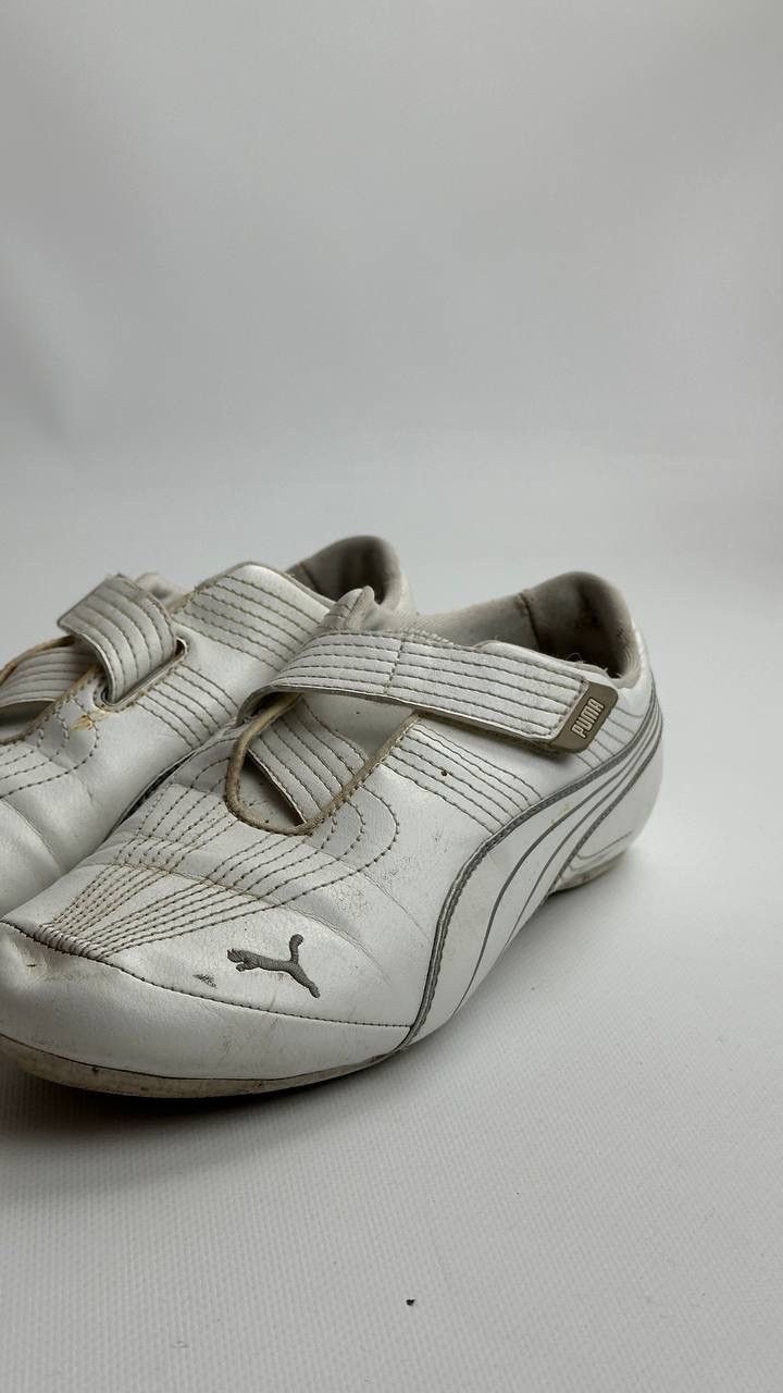 Puma Vintage Y2K White Racing Sneakers Size US 8.5 / EU 41-42 - 3 Thumbnail