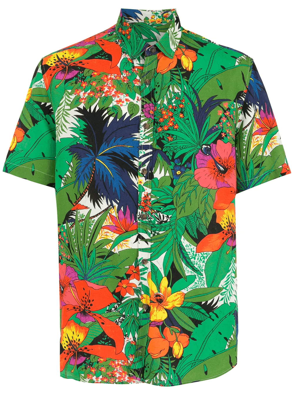 Other Men’s Green Floral-Print Short-Sleeved Shirt Size US XL / EU 56 / 4 - 1 Thumbnail