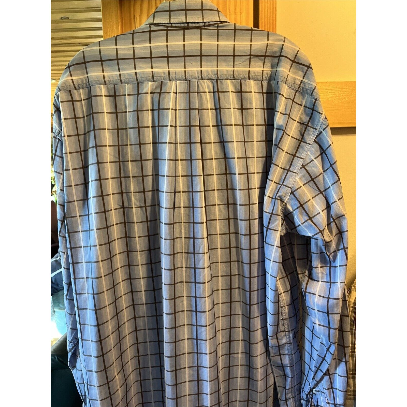 Stetson Stetson Men’s XXL Blue Plaid Long Sleeve Button Cotton Shirt Size US XXL / EU 58 / 5 - 8 Thumbnail
