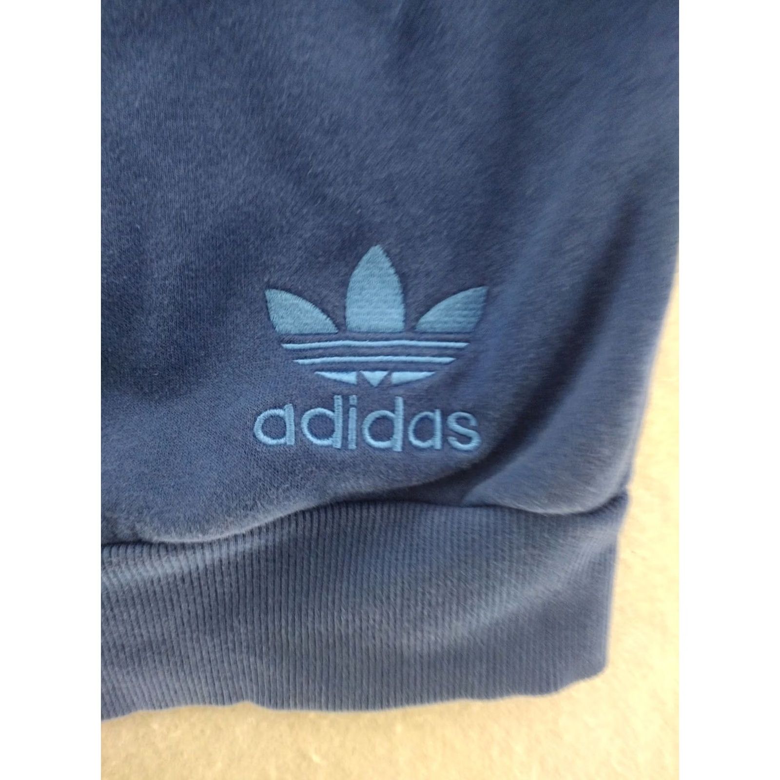 Adidas Adidas Sweatshirt Mens XL 90's Style Big Logo Pullover Crew Neck Heavyweight Knit Blue Vintage Size US XL / EU 56 / 4 - 6 Thumbnail