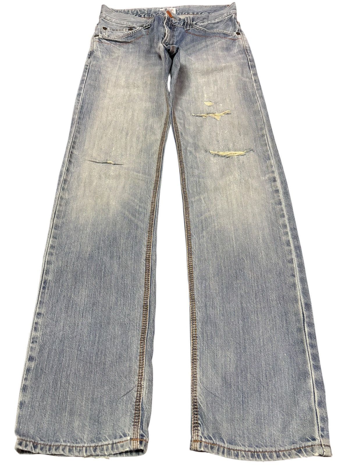 Edwin Vtg Edwin XV Japan 403 Distressed Jeans Size US 30 / EU 46 - 1 Thumbnail