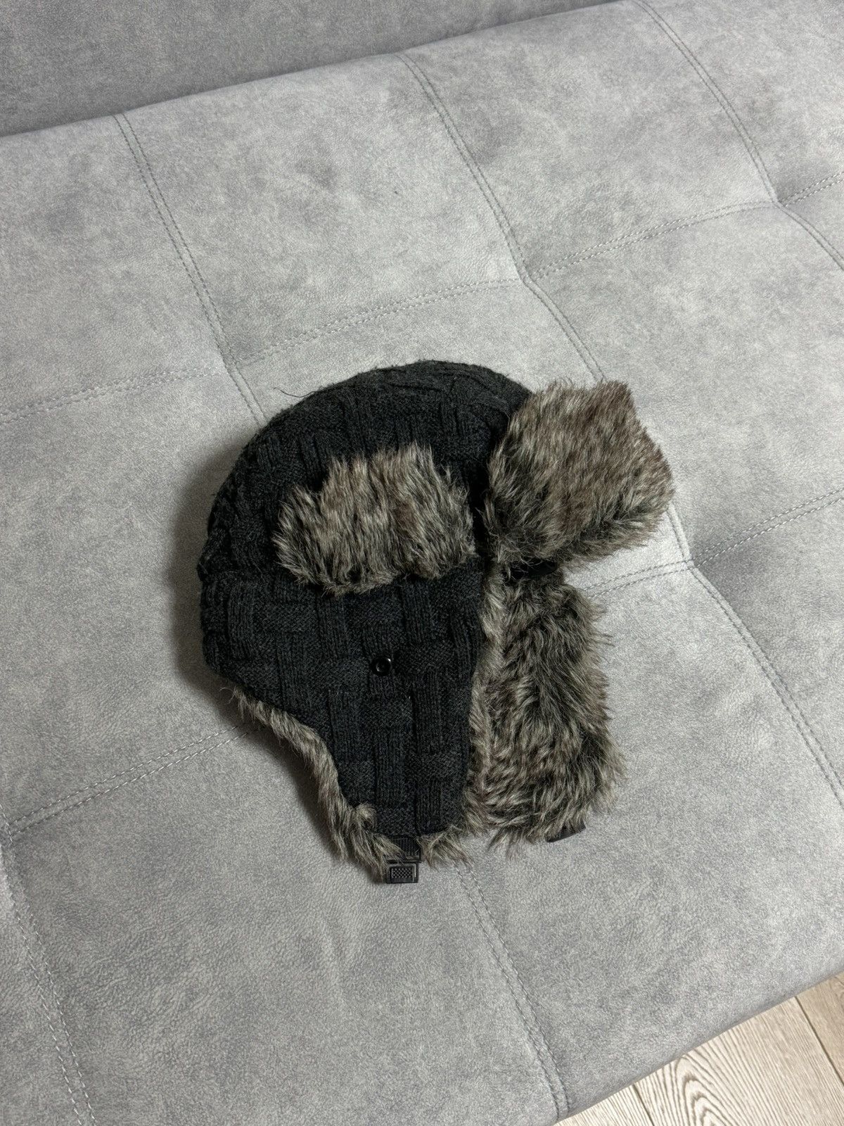 Japanese Brand × Vintage Vintage Hype Trapper Fur Y2K Fluffy Hat Ushanka Faux USA Size ONE SIZE - 2 Thumbnail