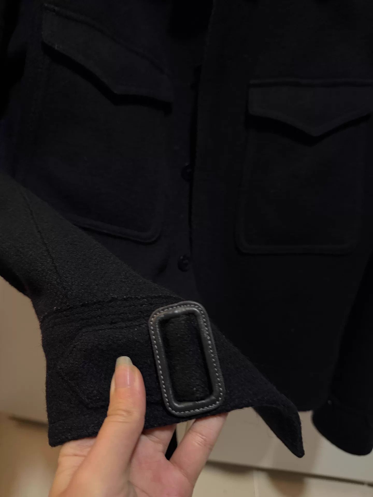 Yohji Yamamoto Yohji Y's Wool Jacket YSL Vibe Blue-Black 2 9/10 Unique Size US M / EU 48-50 / 2 - 6 Thumbnail