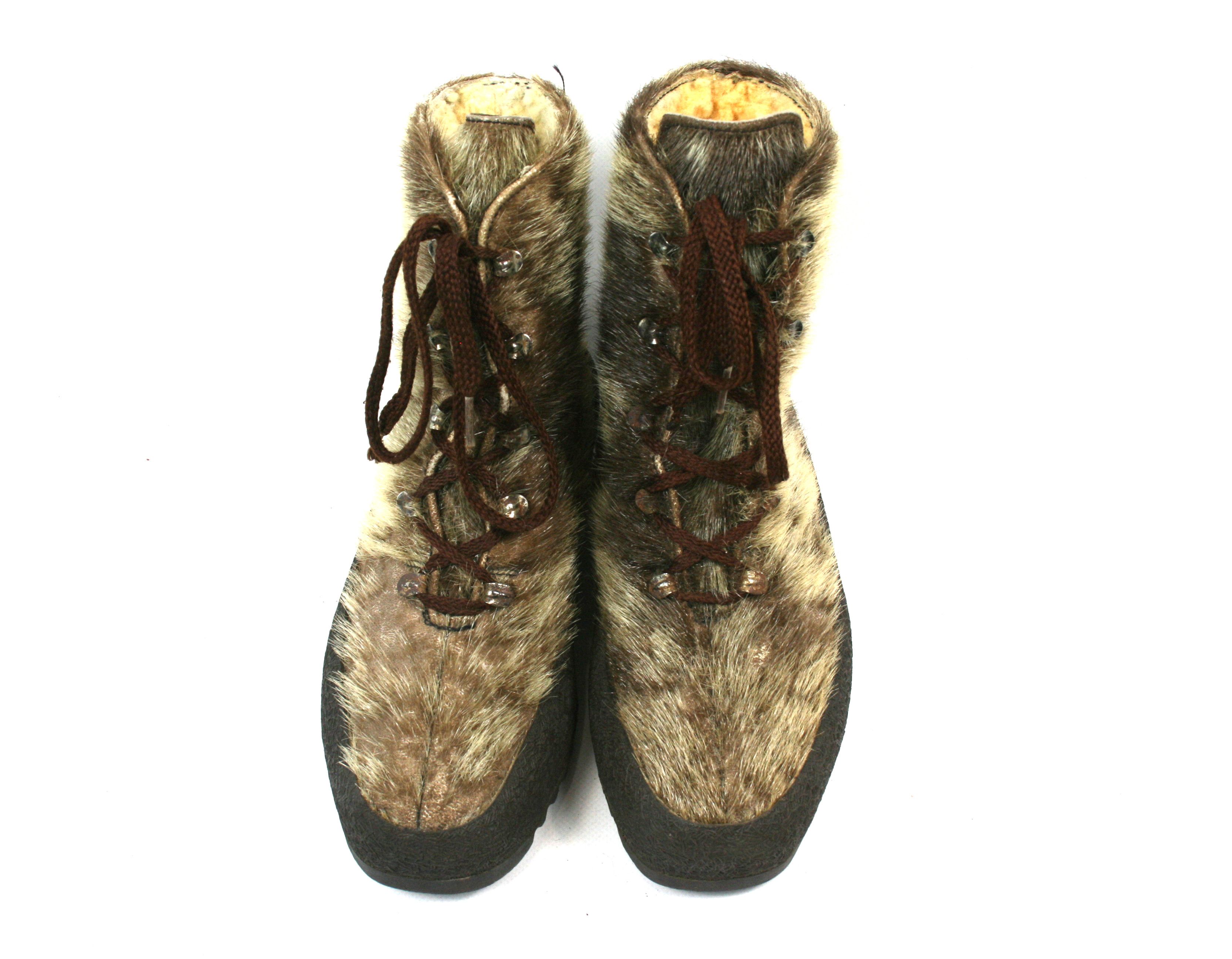 Paraboot 90S Pichette Hair Snow Boots Vintage Size US 8 / IT 38 - 6 Thumbnail