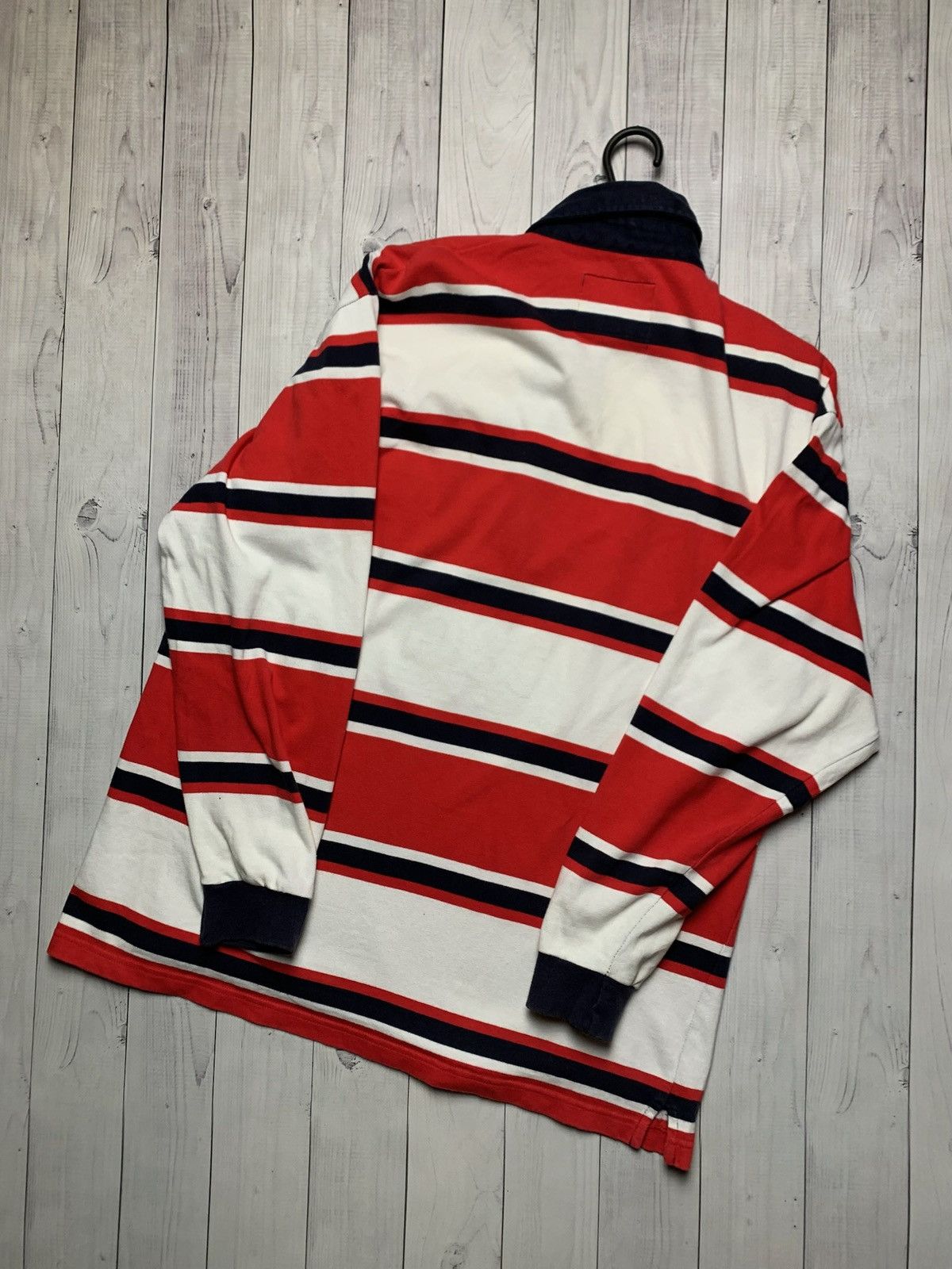 Vintage Vintage rugby jersey Gloucester rugby jersey striped rare Size US L / EU 52-54 / 3 - 6 Thumbnail