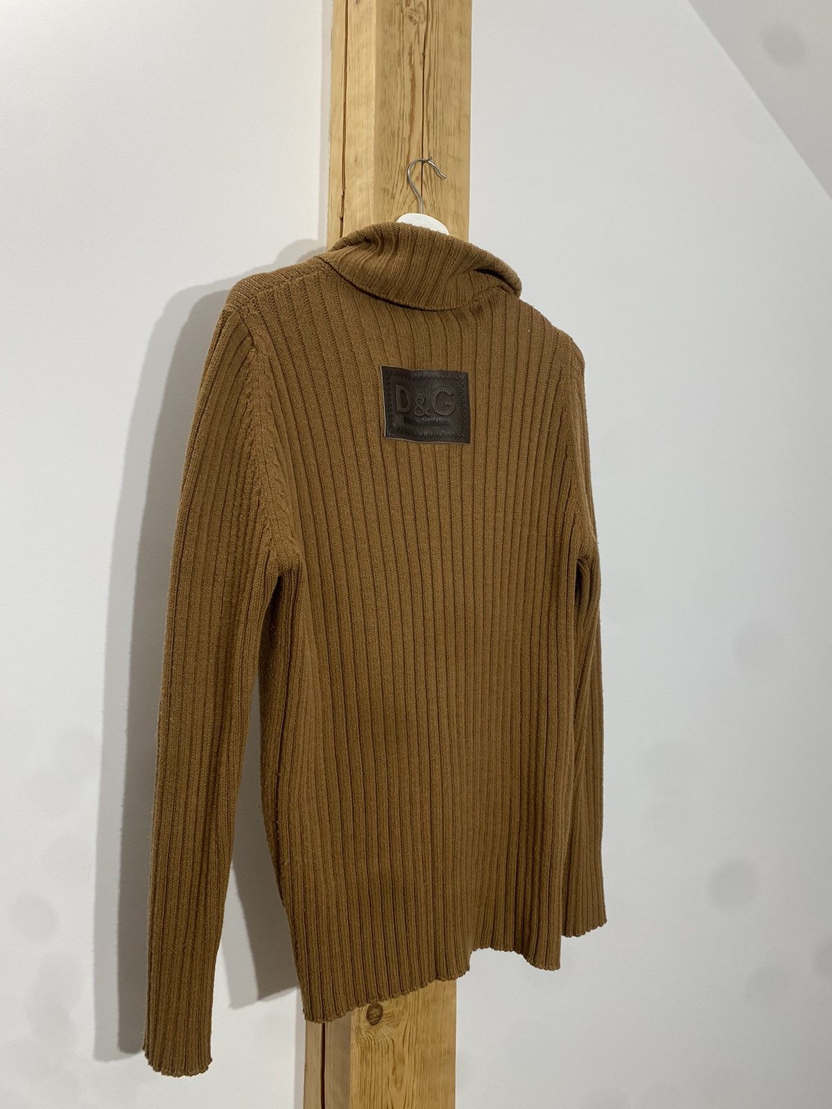 Designer × Dolce & Gabbana × Vintage Dolce & Gabbana zip sweater Brown Y2K vintage Size US M / EU 48-50 / 2 - 2 Thumbnail