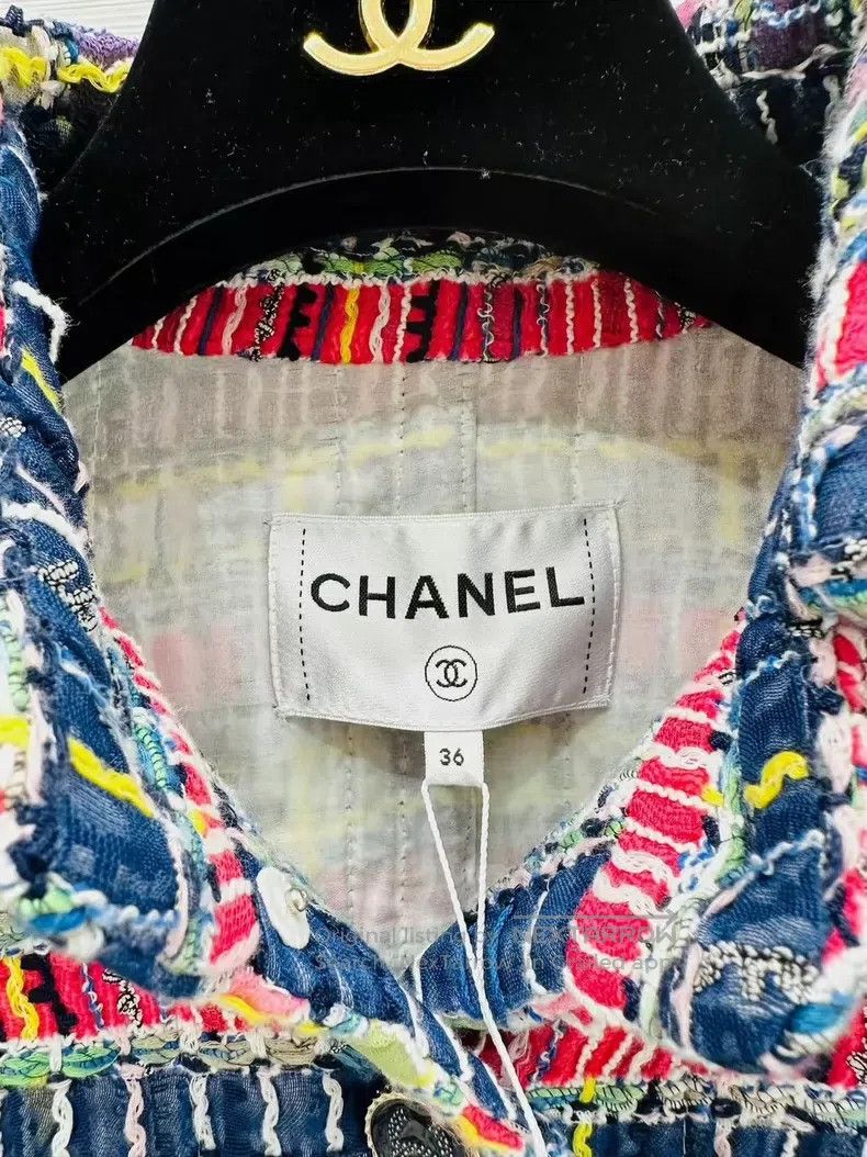 Chanel Chanel Colourful tweed knitted coat Size XS / US 0-2 / IT 36-38 - 4 Thumbnail