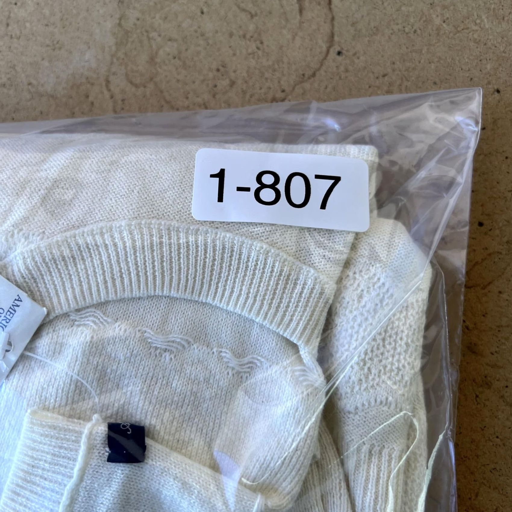 American Eagle Outfitters VINTAGE? American Eagle Outfitters Sweater Womens XL Cream Pointelle Crewneck Size XL / US 12-14 / IT 48-50 - 8 Thumbnail