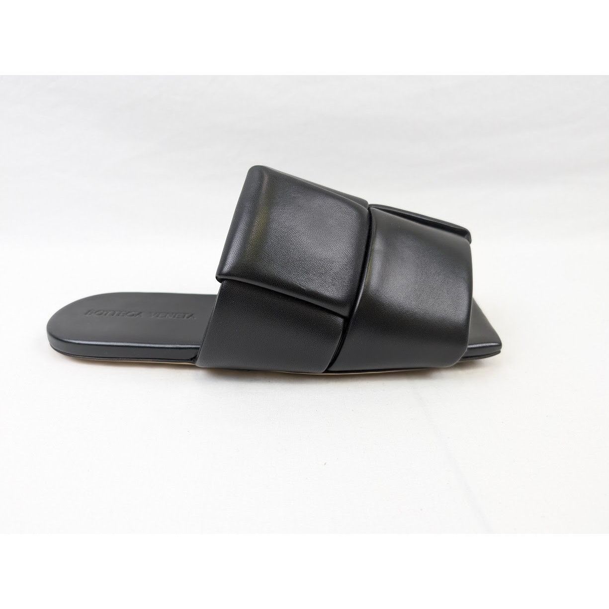 Bottega Veneta o1rshd1 Q:2 / Nappa Lagoon Leather Sandals in Black Size US 9 / EU 42 - 4 Thumbnail