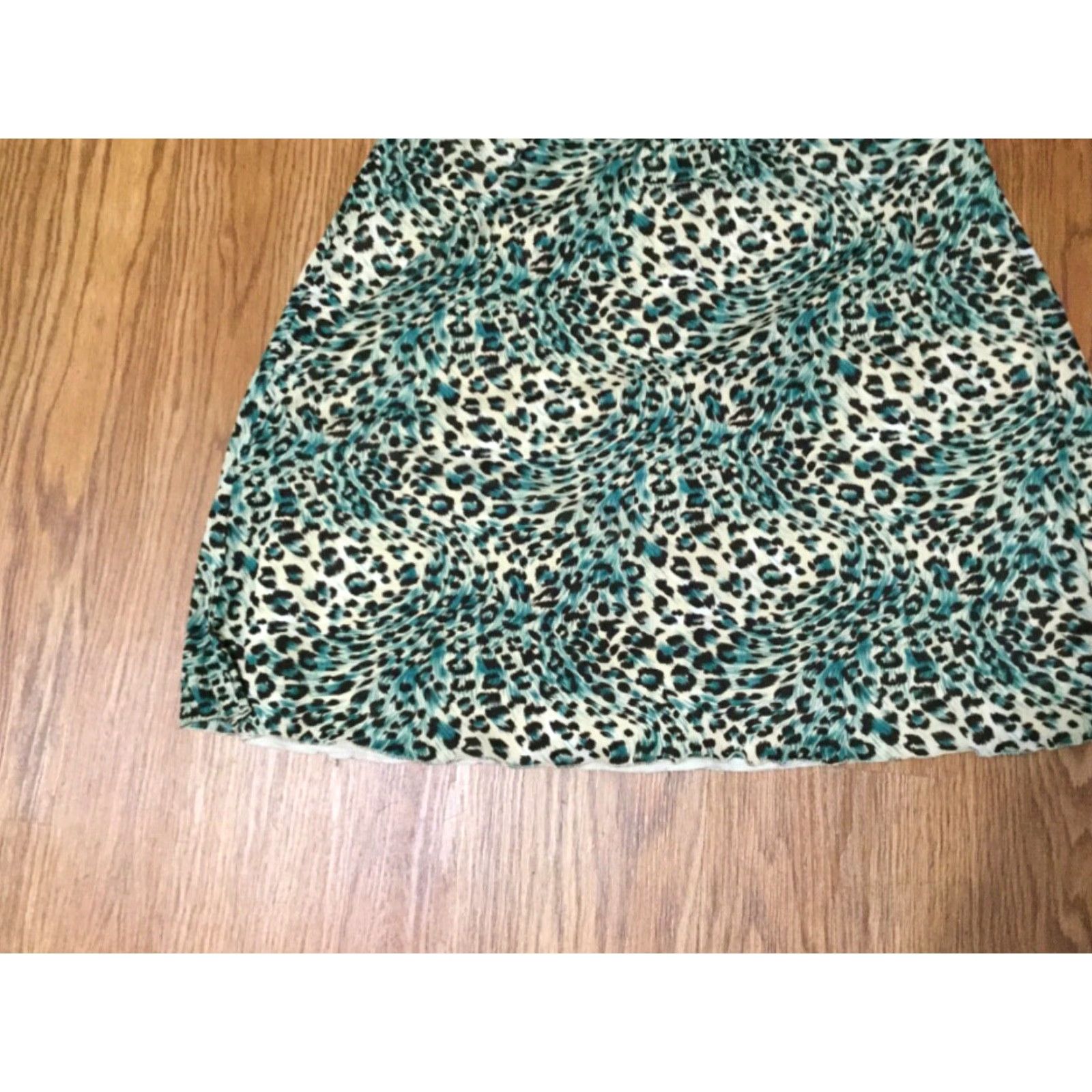 Vintage Giorgio Fiorlini Womans Dress Size XL Animal Print V-Neck Size XL / US 12-14 / IT 48-50 - 2 Thumbnail
