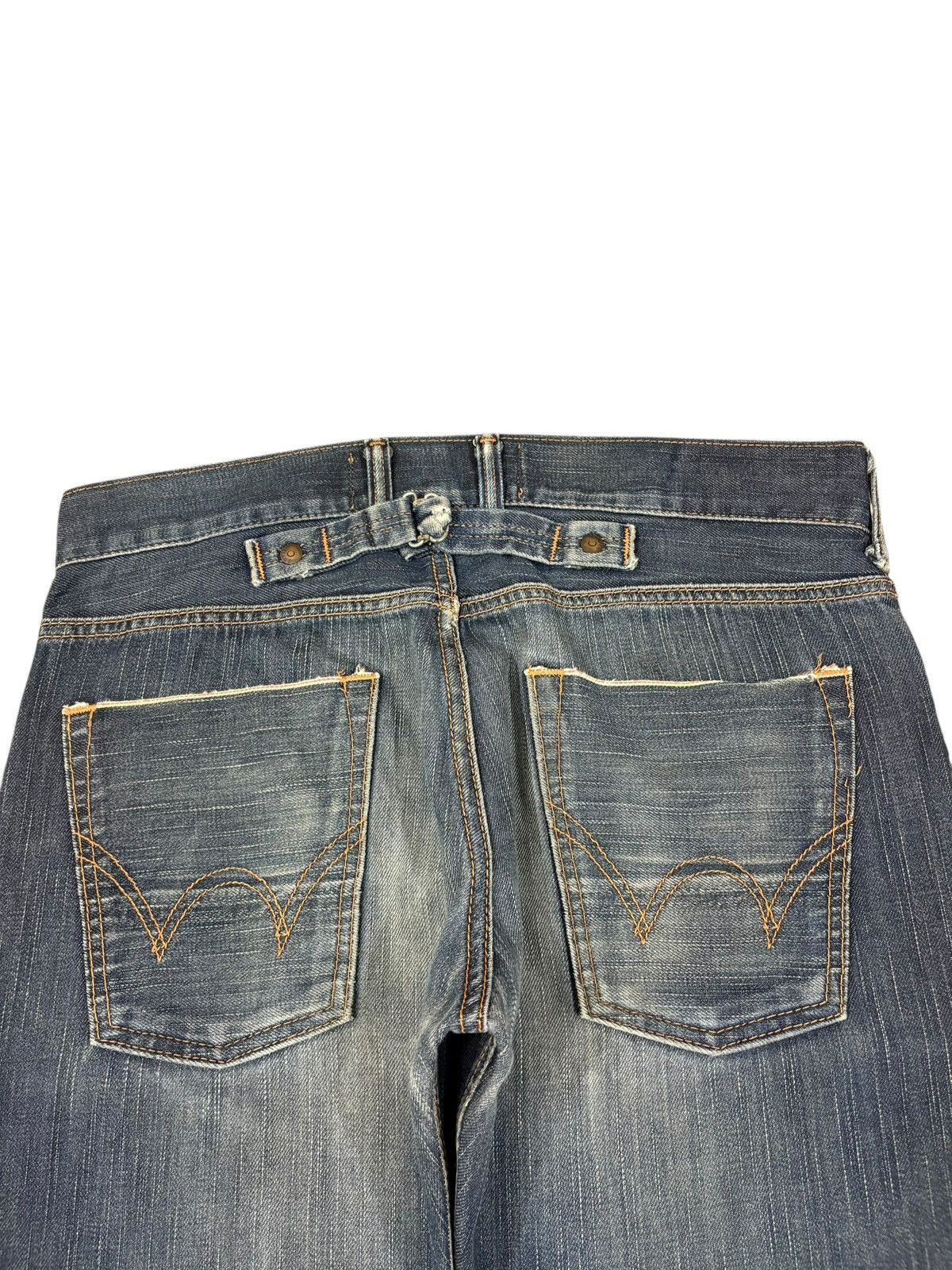 Edwin New Vintage Edwin 505 Selvedge Mud Wash Buckle Back Jeans Size US 30 / EU 46 - 9 Thumbnail