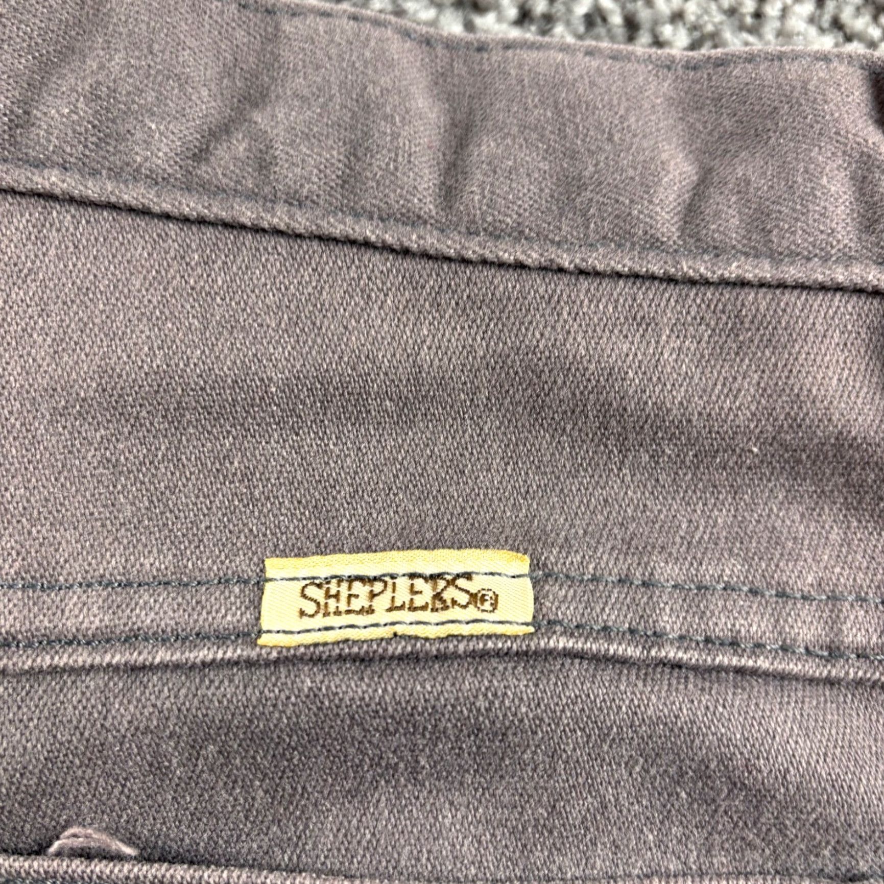 Denime VINTAGE Sheplers Mens Pants 32x28 Denim Gray Western Ranch Straight Leg 1990s Rockabilly Everyday Mens Size US 32 / EU 48 - 2 Thumbnail