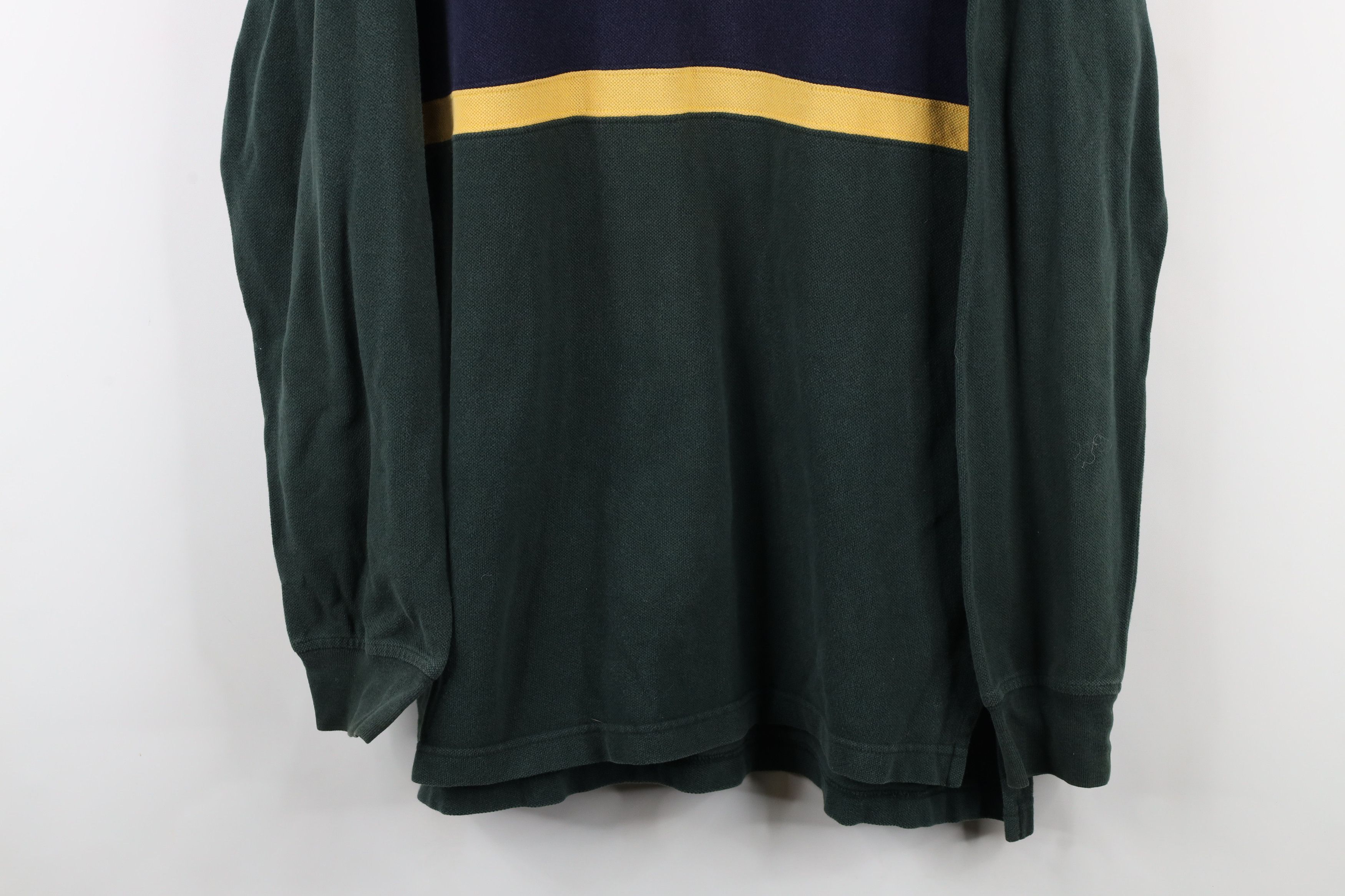 Tommy Hilfiger × Vintage Vintage Tommy Hilfiger Striped Block Long Sleeve Rugby Polo Size US M / EU 48-50 / 2 - 3 Thumbnail