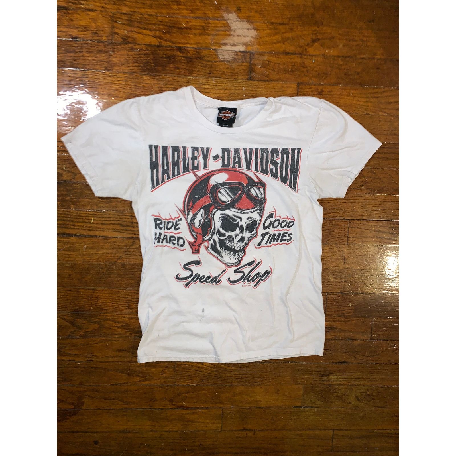Harley Davidson Harley Davidson Baby Tee Small Eureka Springs Skull Shirt Size S / US 4 / IT 40 - 1 Thumbnail