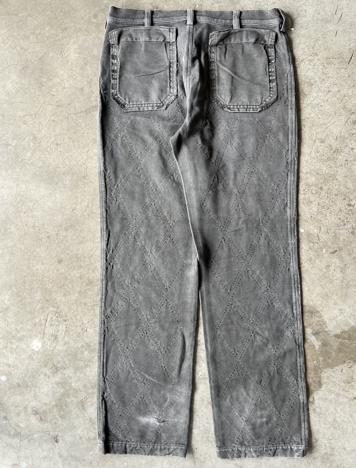 Issey Miyake Issey Miyake 2008 A-POC Inside Jacquard Front Pocket Jeans Size US 34 / EU 50 - 9 Thumbnail