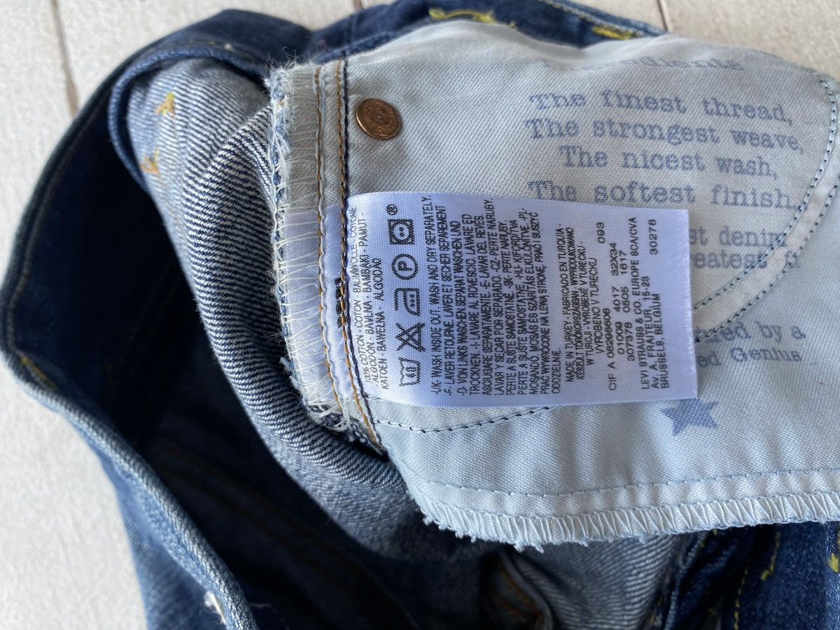 Japanese Brand × Levi's × Vintage VNTG Levis Blue Fingered Genius Star Selvedge Jeans 32 Size 32" / US 10 / IT 46 - 12 Thumbnail