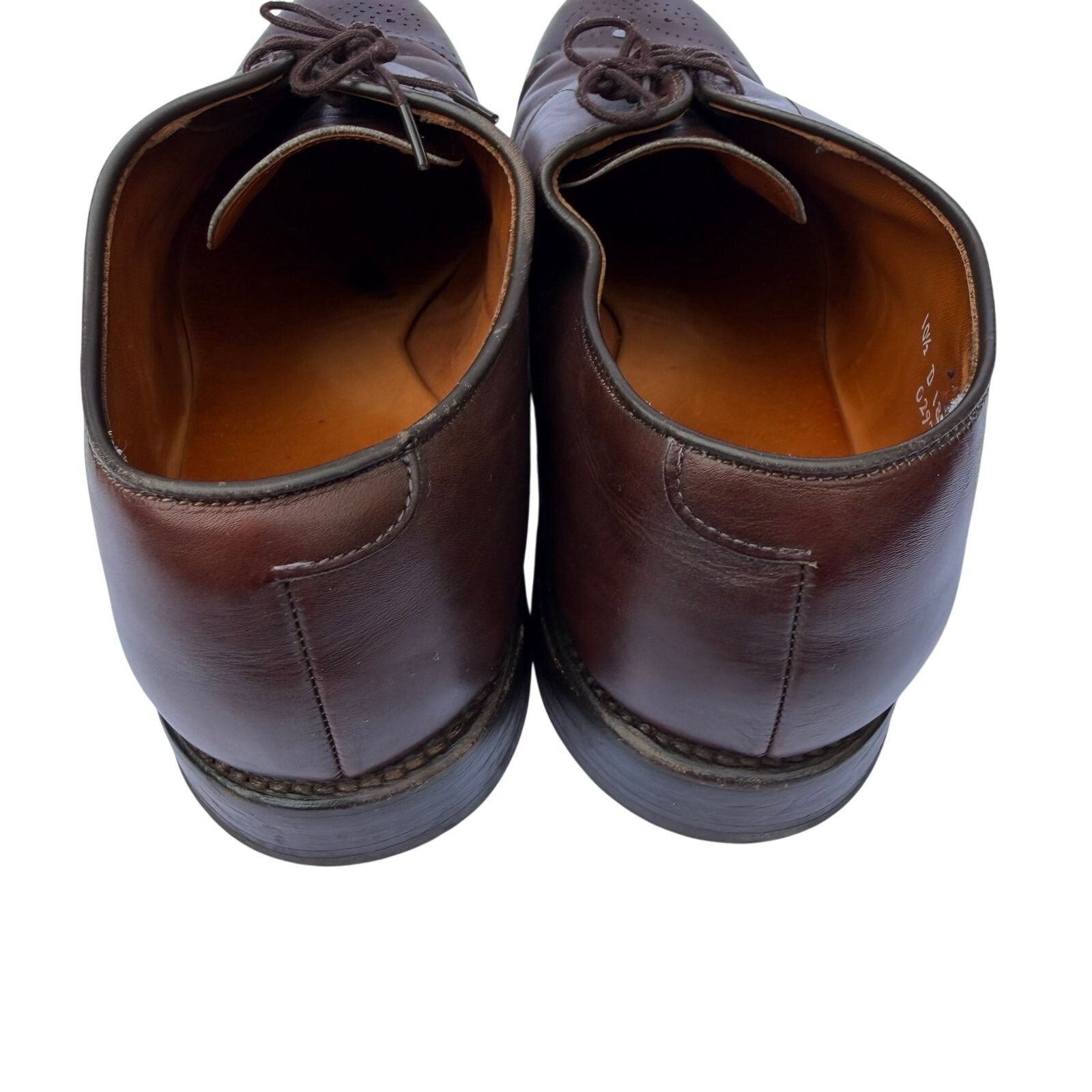 Allen Edmonds Allen Edmonds Dryden Cap Toe Oxford 10.5D Brown Dress Shoes Size US 10.5 / EU 43-44 - 4 Thumbnail