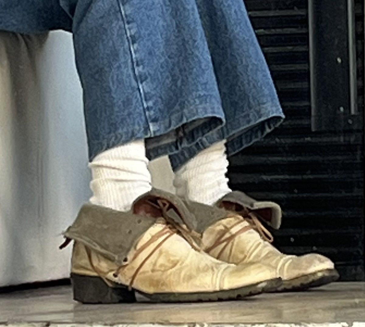 Alfredo Bannister AlfredBANNISTER beige layered boots size 42 Size US 9 / EU 42 - 11 Thumbnail