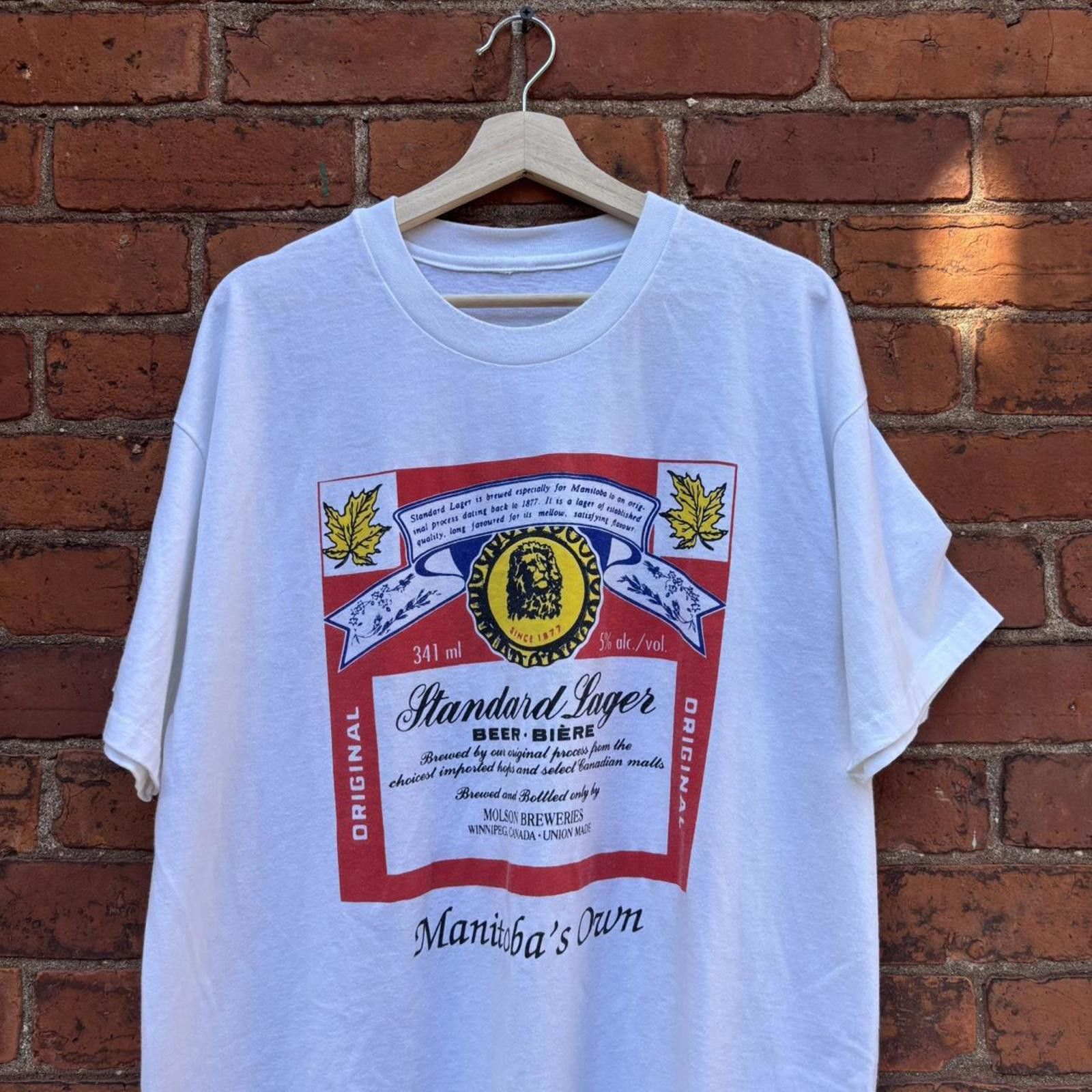 Other vintage manitobas own standard lager t shirt 90s XL Size US XL / EU 56 / 4 - 2 Thumbnail