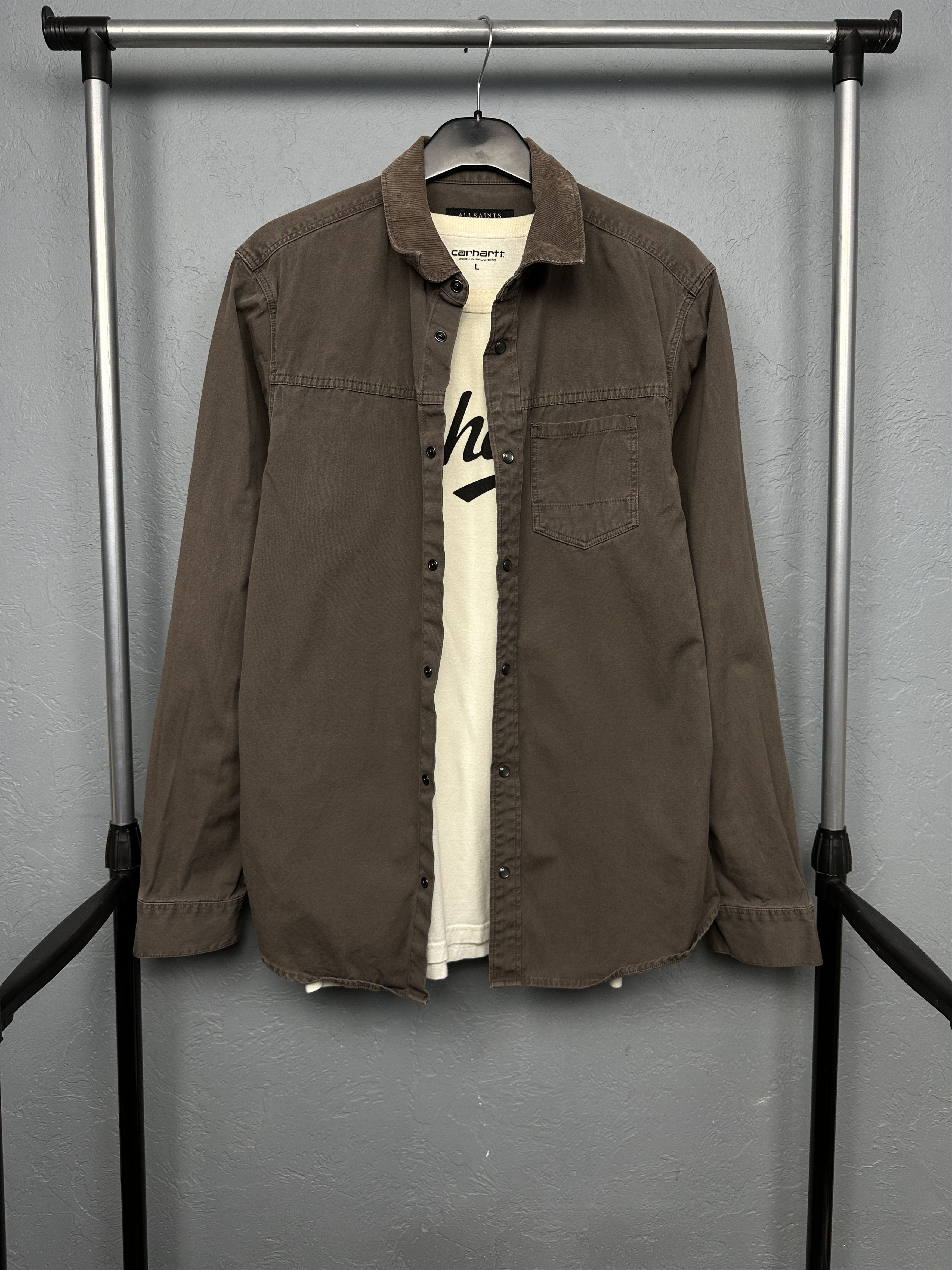 Allsaints Allsaints Mens Travail Shirt Overshirt Jacket Size US M / EU 48-50 / 2 - 1 Thumbnail