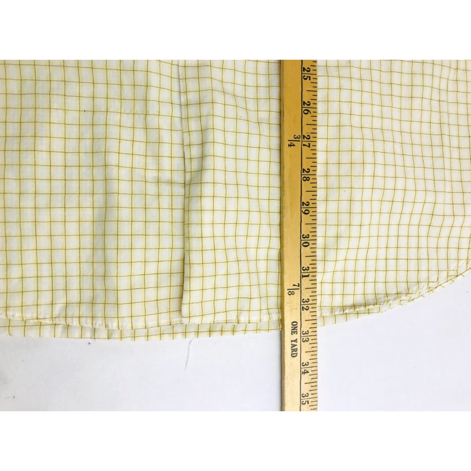 Van Heusen Van Heusen Shirt Men XL 17-17.5 White Yellow Check Button-Up Short Sleeve Casual Size US XL / EU 56 / 4 - 5 Thumbnail