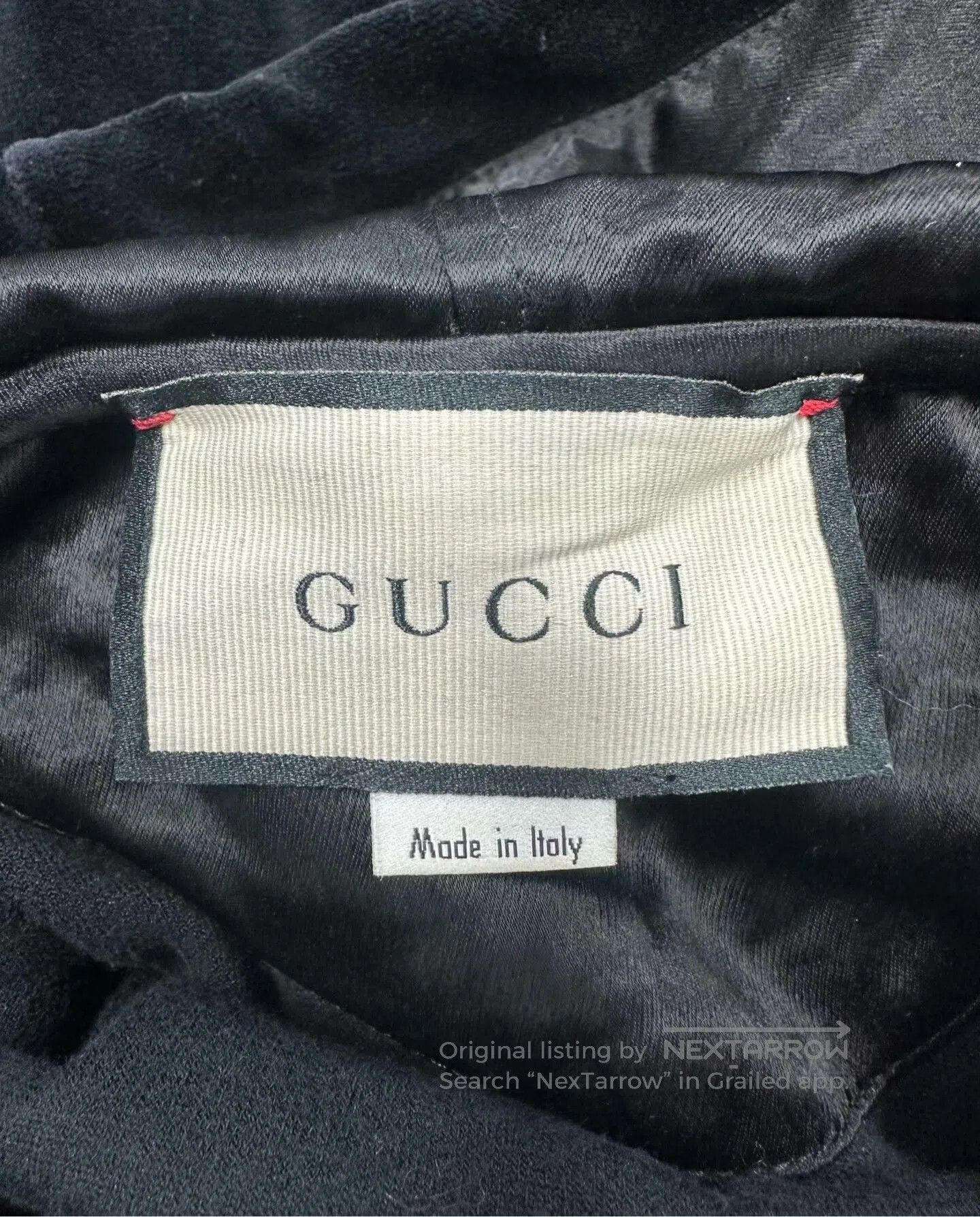 Gucci Gucci Black Velvet Embroidered Hoodie Sweatshirt. Size US S / EU 44-46 / 1 - 3 Thumbnail