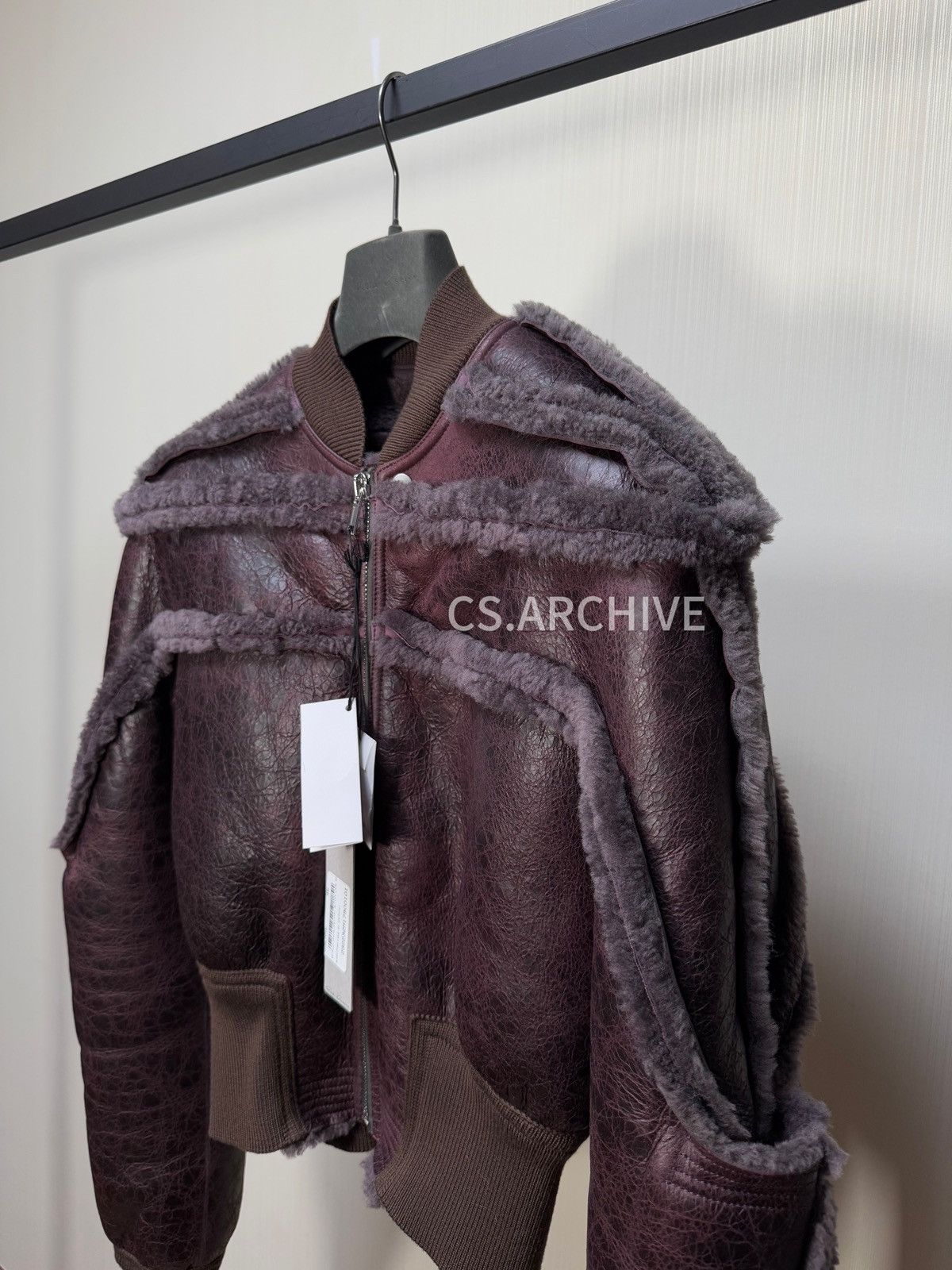 Rick Owens Rick owens Girdered Leather Bomber Jacket Cropped Size US S / EU 44-46 / 1 - 3 Thumbnail