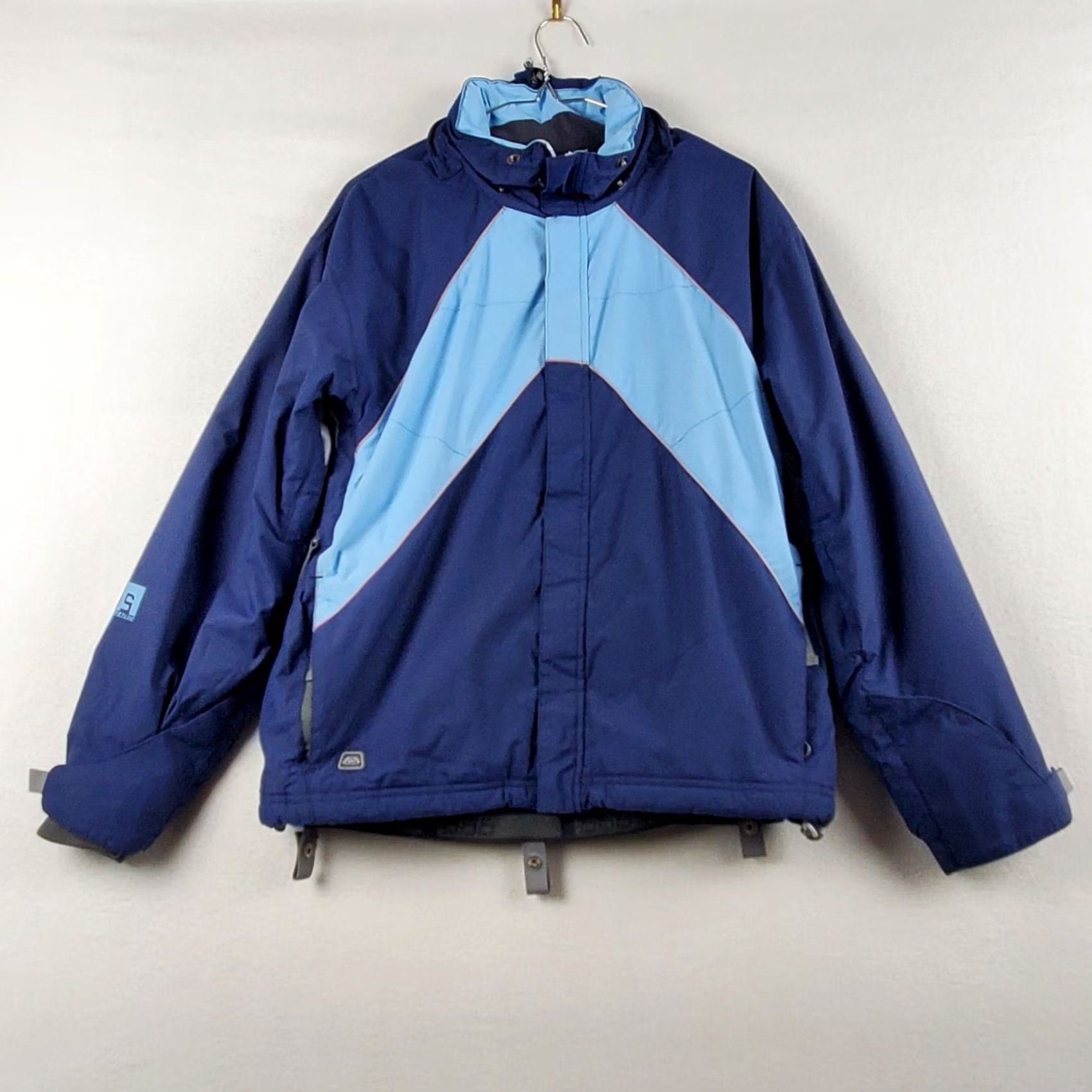 686 686 Windbreaker Jacket Women's Small Blue Full Zip Pockets Lined Polyester Size S / US 4 / IT 40 - 2 Thumbnail