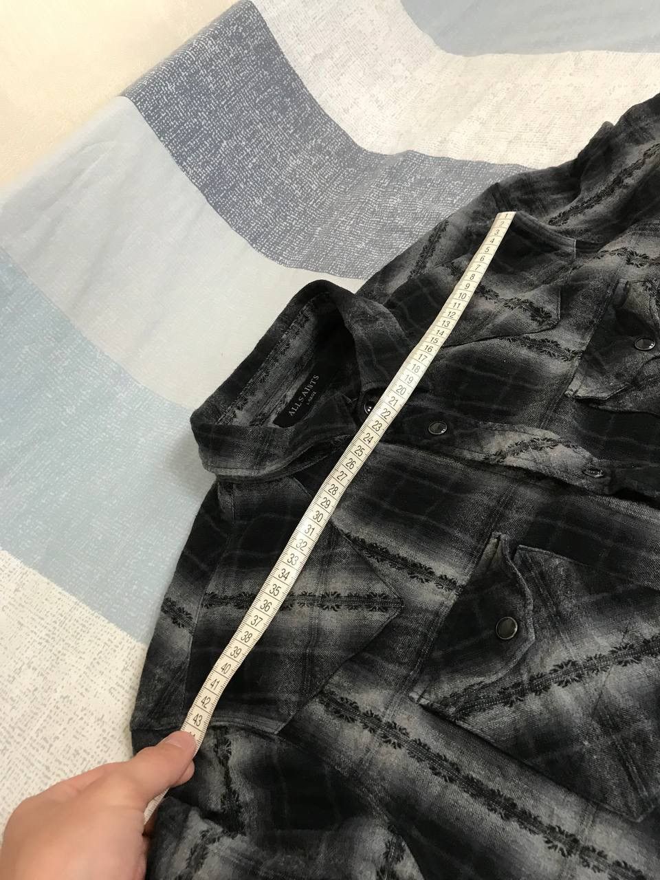 Allsaints 🔥 Allsaints Hellertown Flannel Plaid LS Button Up Shirt Y2K Size US L / EU 52-54 / 3 - 6 Thumbnail