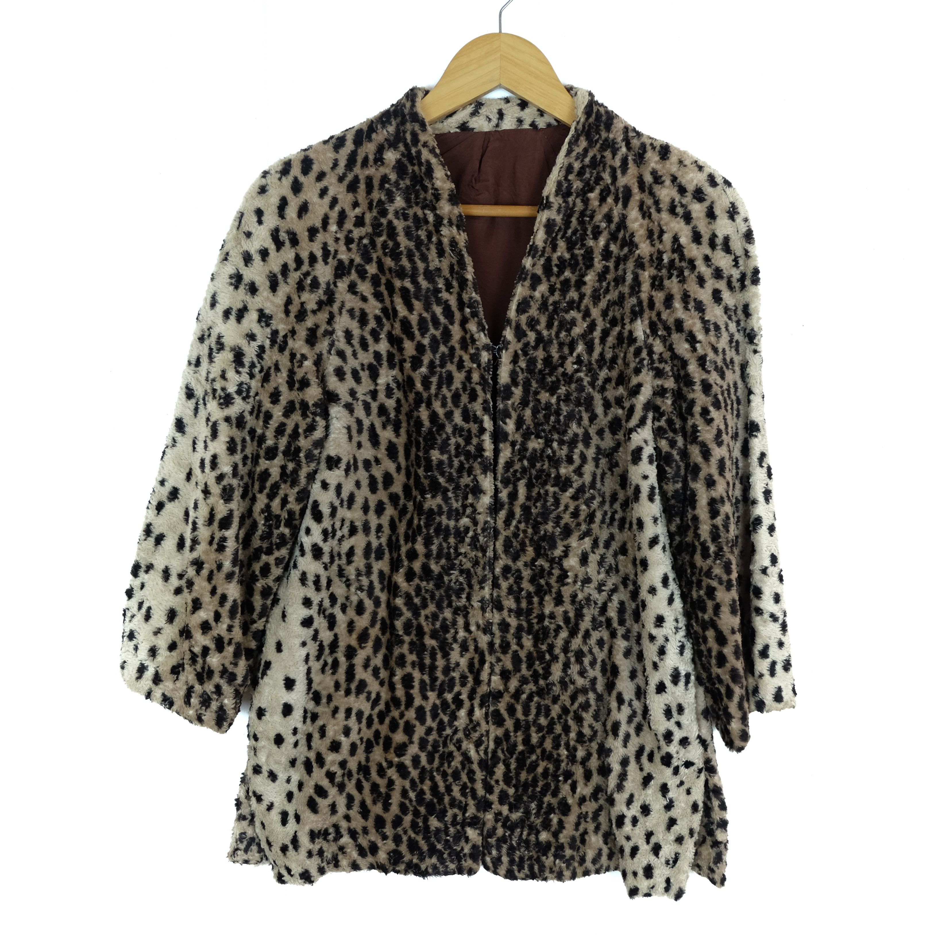 Japanese Brand Vintage Japan Tiger Faux Fur Style Jacket Size S / US 4 / IT 40 - 2 Thumbnail