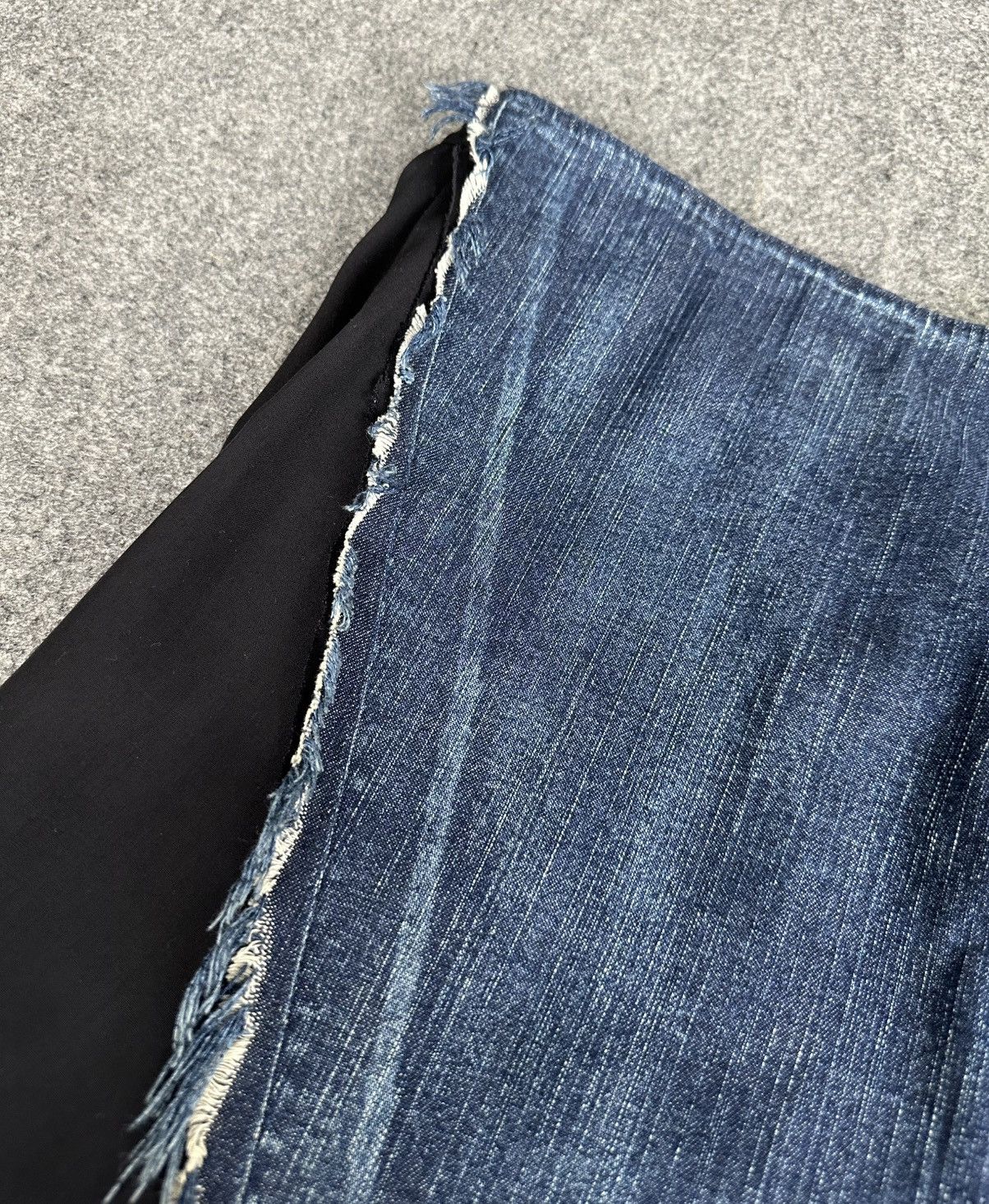 Yohji Yamamoto Y’s - Yohji Yamamoto Deconstructed Denim/Cotton Maxi Skirt Size 28" / US 6 / IT 42 - 8 Thumbnail