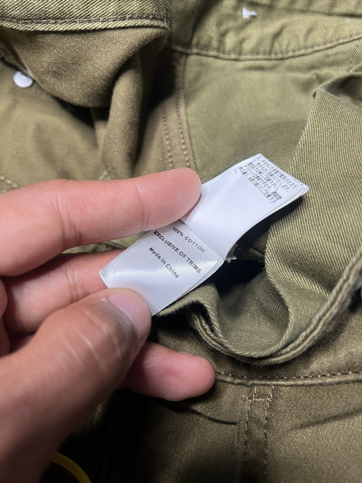 Nigel Cabourn Lybro By Nigel Cabourn Army Green Wide Leg Work Pants Size US 34 / EU 50 - 12 Thumbnail