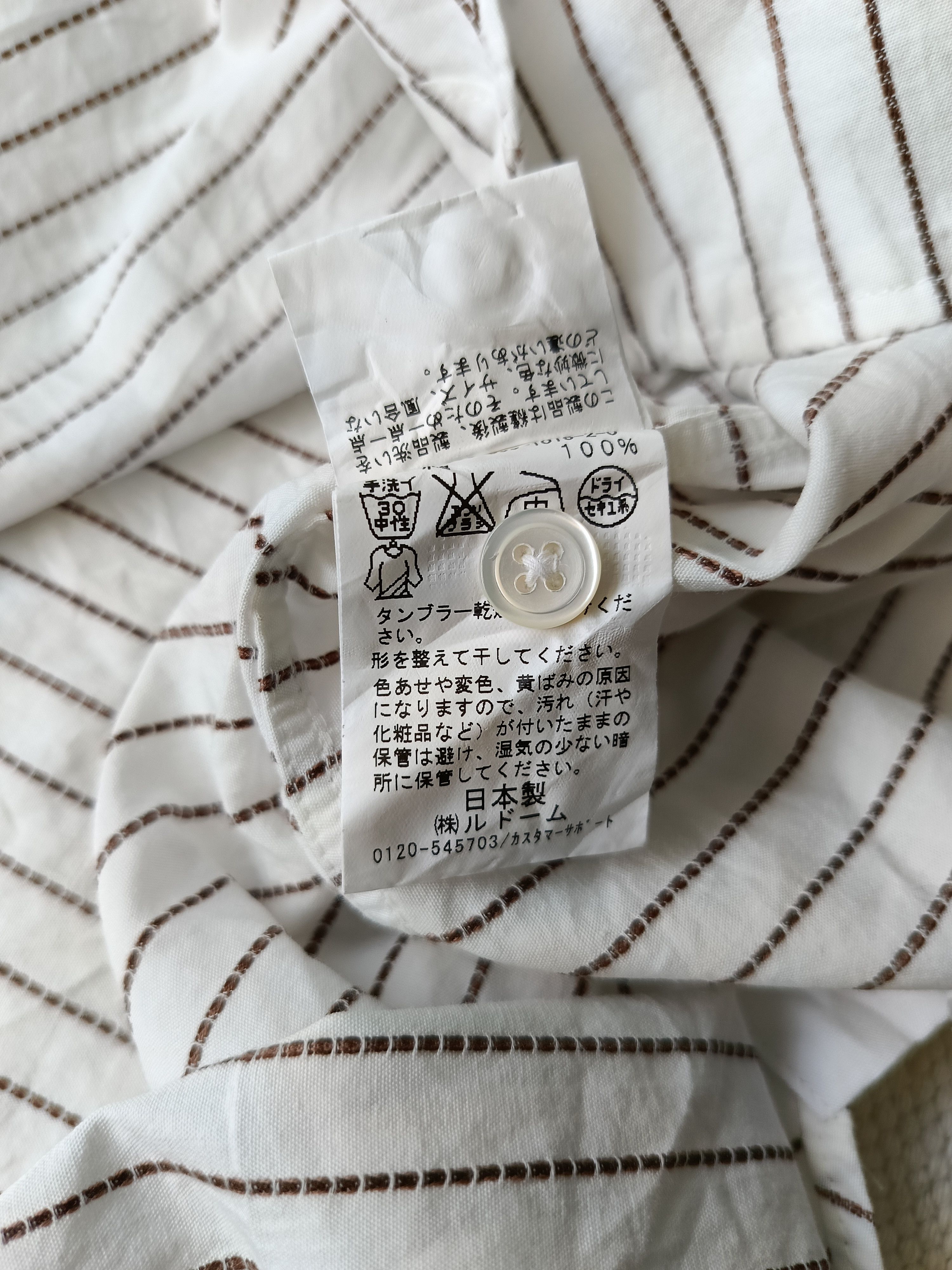 Edifice Japan Edifice 40 Japan shawl collar striped short sleeve shirt Size US M / EU 48-50 / 2 - 7 Thumbnail