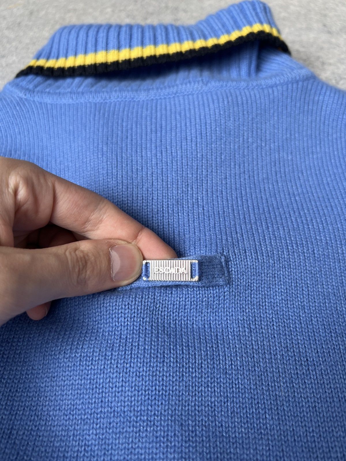 Escada × Vintage Vintage Escada Blue Women’s Sweater Rare Size M / US 6-8 / IT 42-44 - 16 Thumbnail