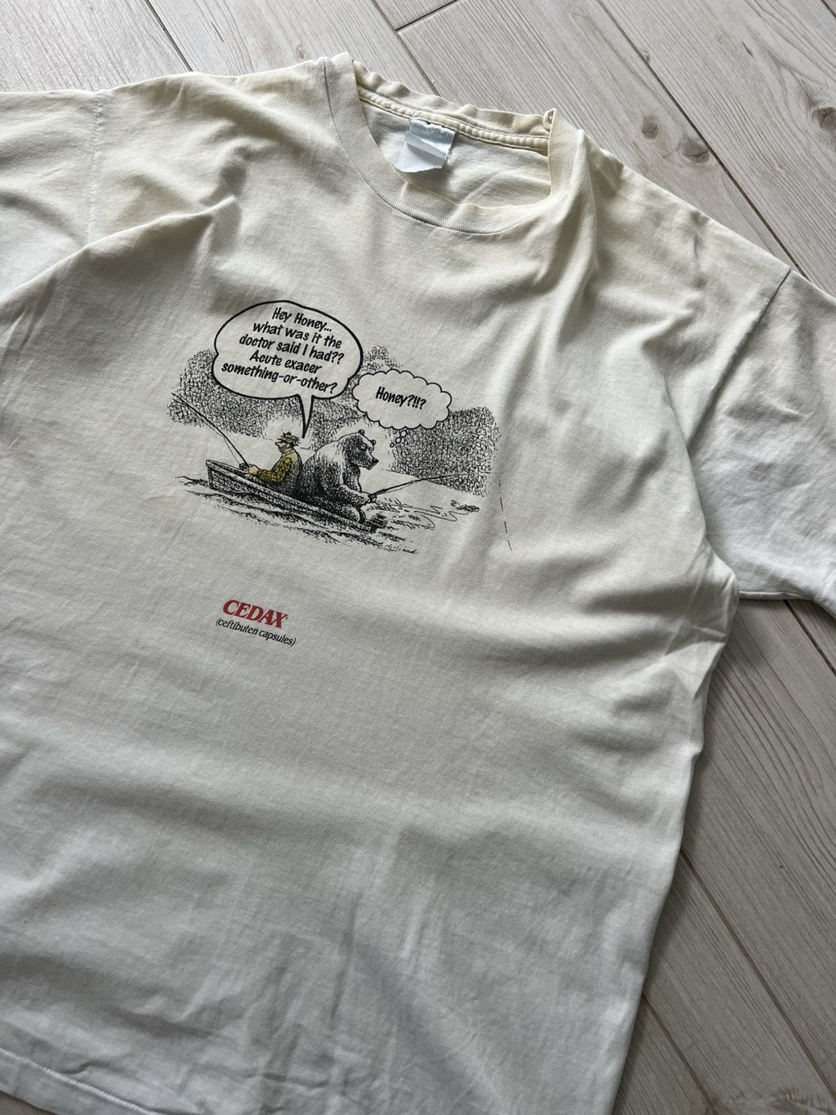 Band Tees Vintage 90s Cedax Antibiotic Drug Promo Single Stitch Tee Size US XL / EU 56 / 4 - 8 Thumbnail