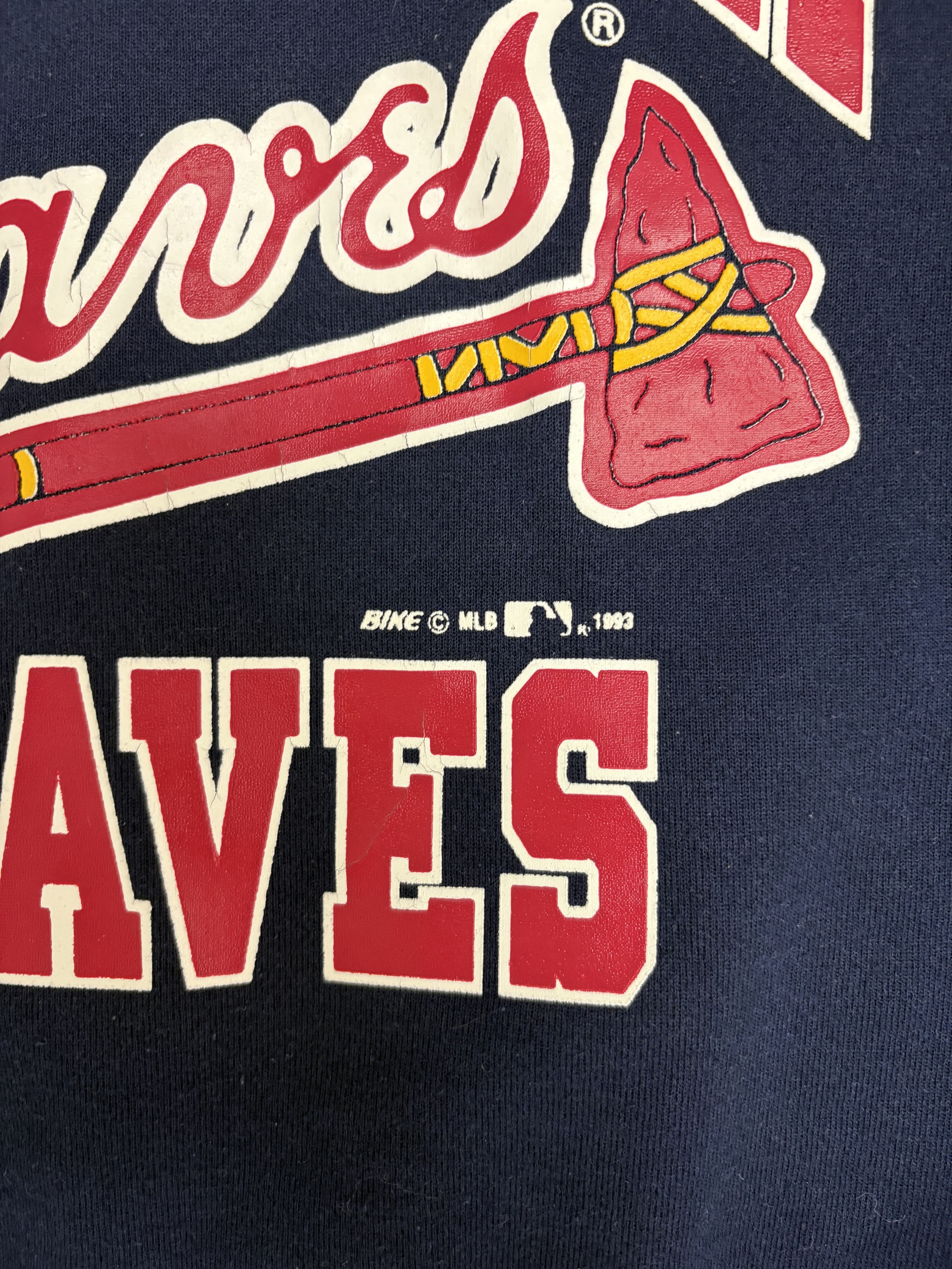 Vintage Atlanta Braves Vintage Blue Crewneck Sweater Size US M / EU 48-50 / 2 - 3 Thumbnail