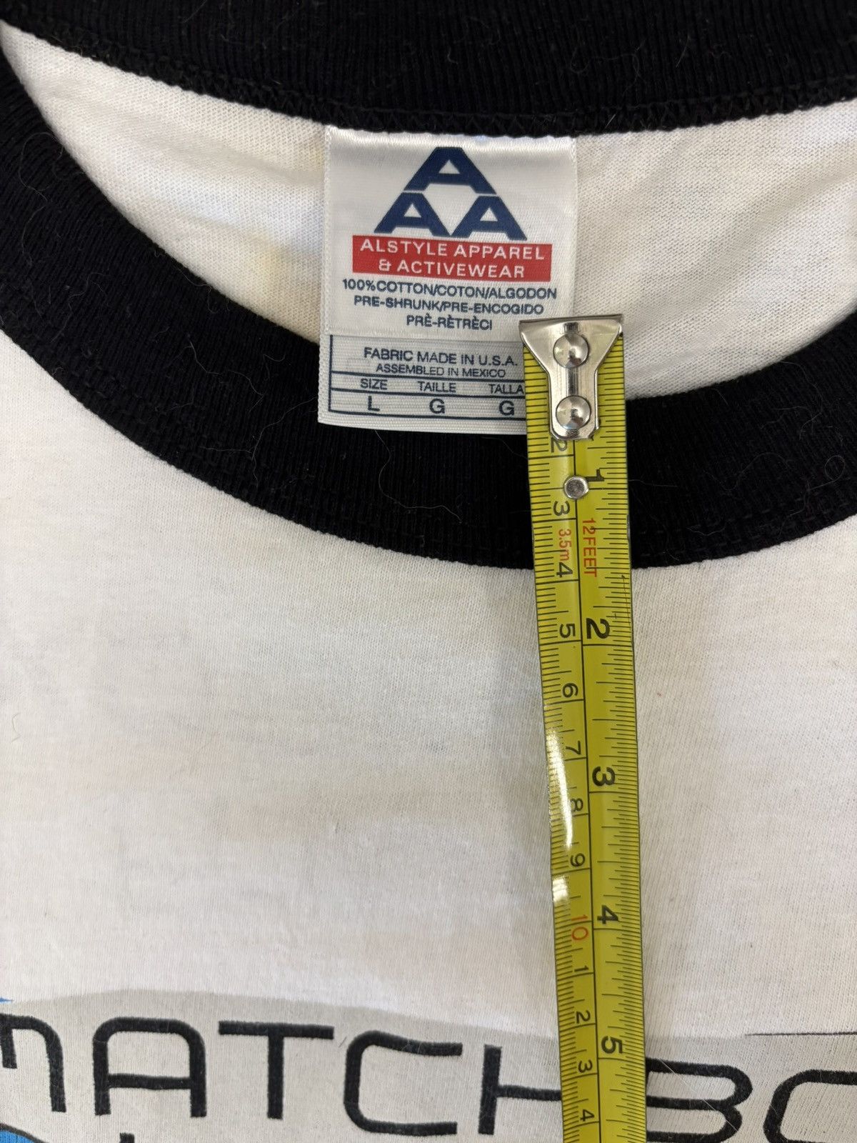 Other Matchbox Twenty band tee, white black accents single stitch Size US M / EU 48-50 / 2 - 8 Thumbnail