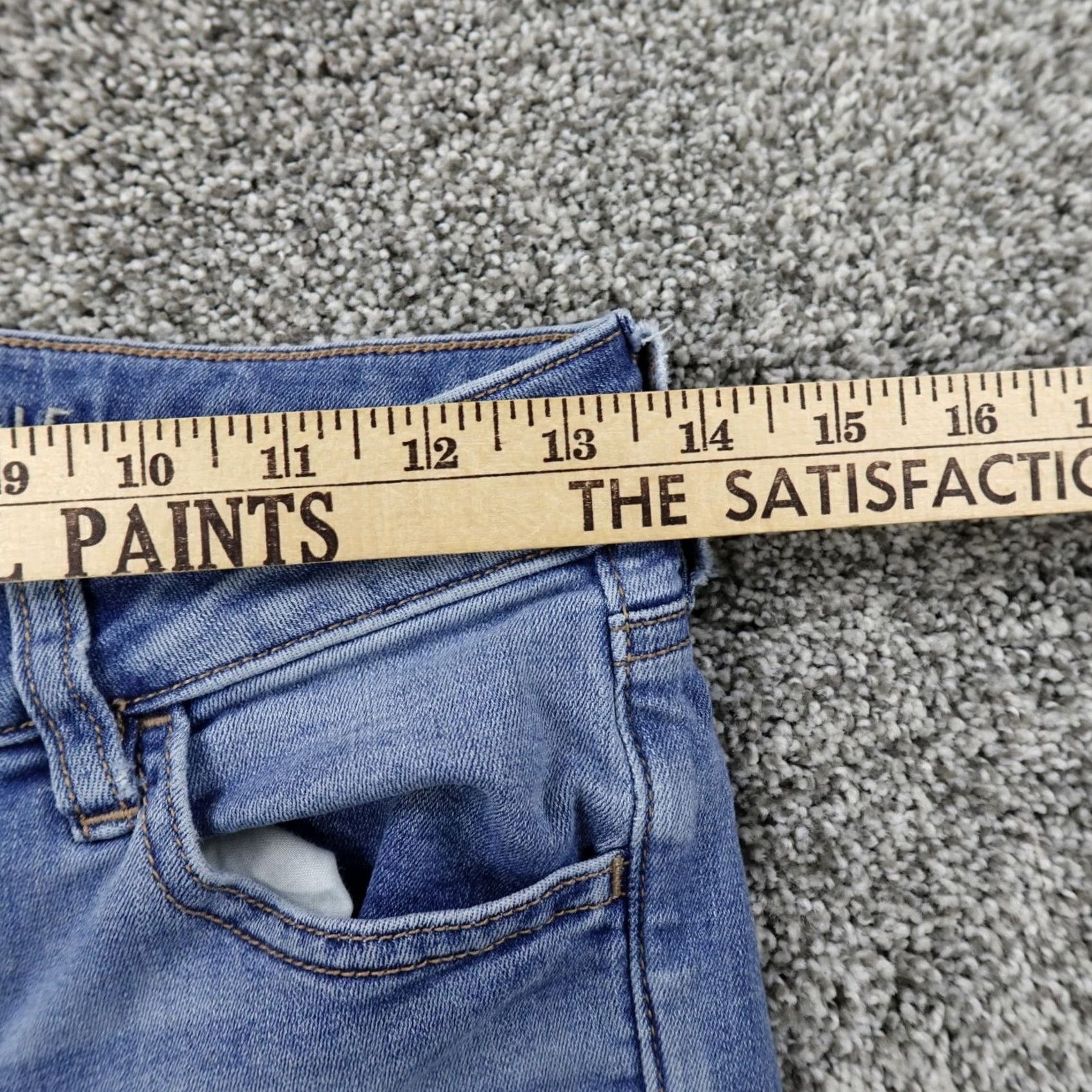 American Eagle Outfitters American Eagle Jeans Women 4 Blue Denim Pants Fade Stretch Skinny Jegging Casual Size 27" / US 4 / IT 40 - 2 Thumbnail