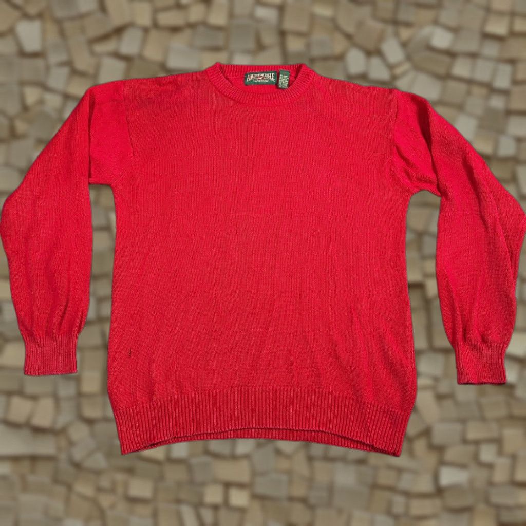 American Eagle Outfitters VINTAGE American Eagle Shirt Adult MEDIUM Red Cotton Knit 90s Mens Size US M / EU 48-50 / 2 - 1 Thumbnail