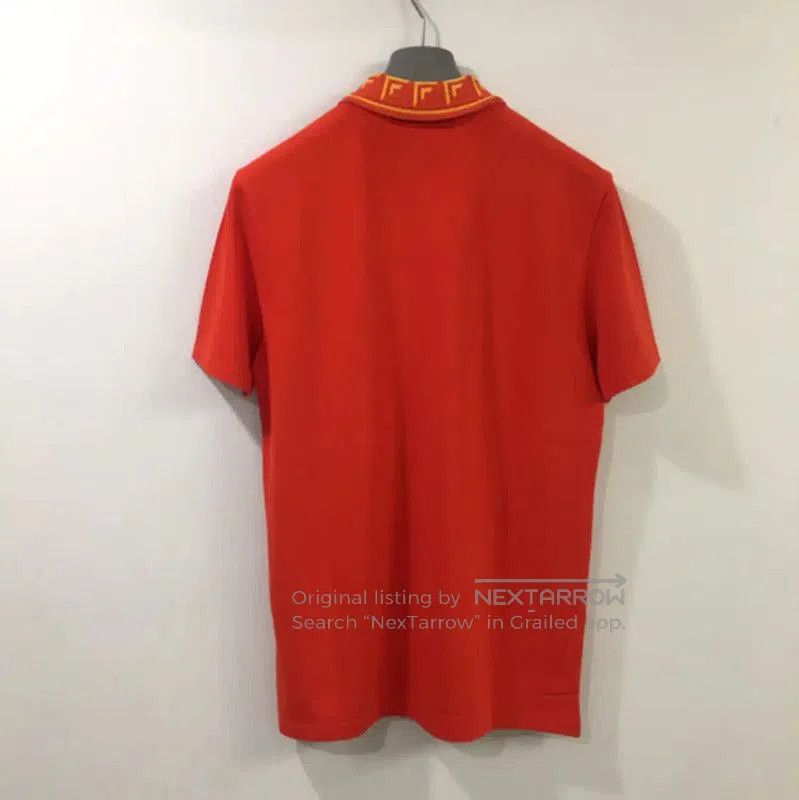 Versace Versace Summer Red Cotton Men's Polo . Size US M / EU 48-50 / 2 - 3 Thumbnail