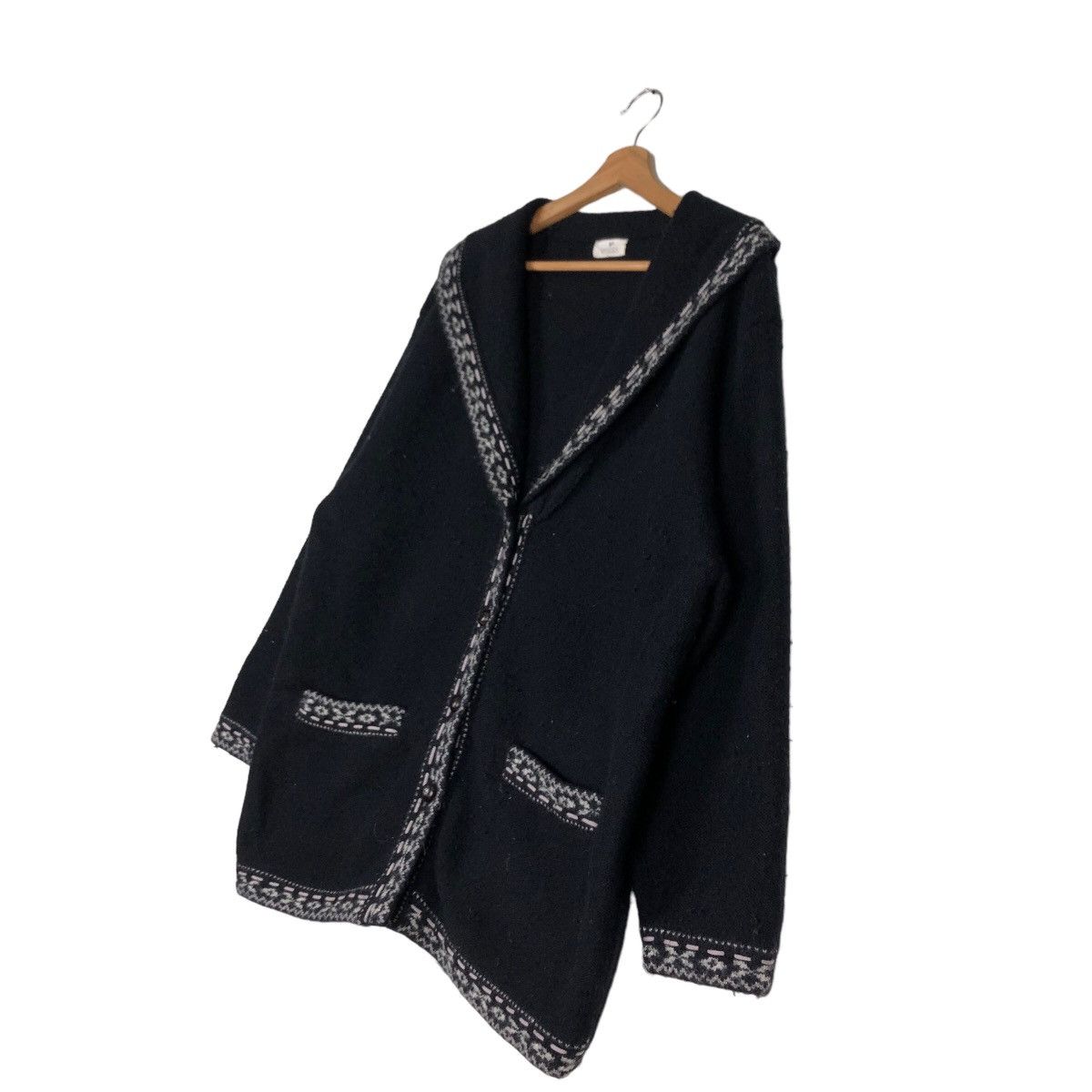 Japanese Brand Vintage Wool Jacket Vasges Japan Issey Miyake Double Collar Size US M / EU 48-50 / 2 - 2 Thumbnail